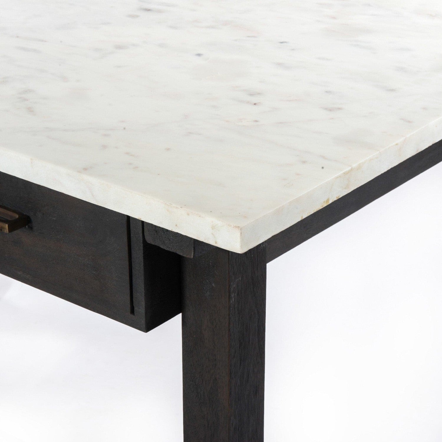 Cayson Bar Table - Polished White Marble