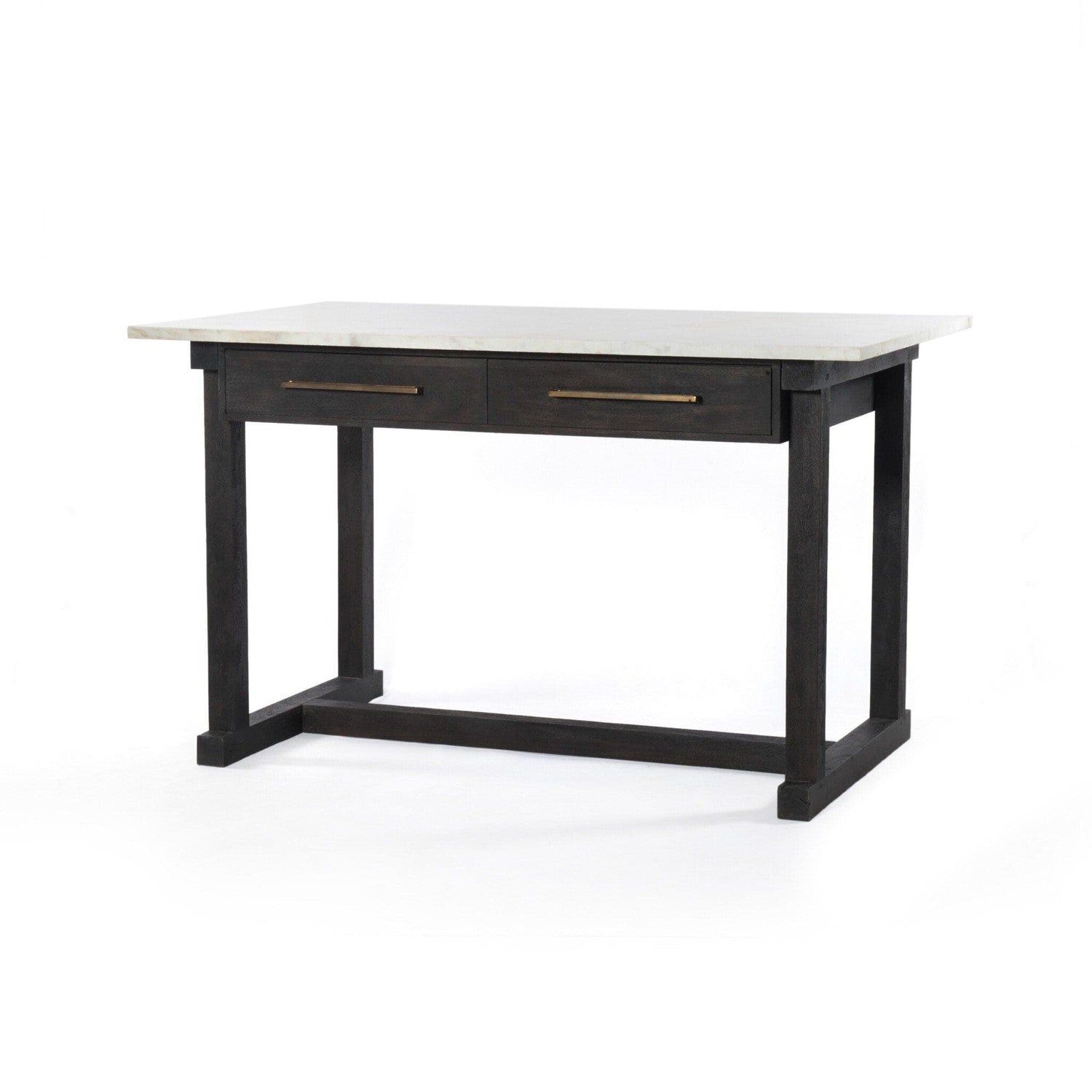 Cayson Bar Table - Polished White Marble