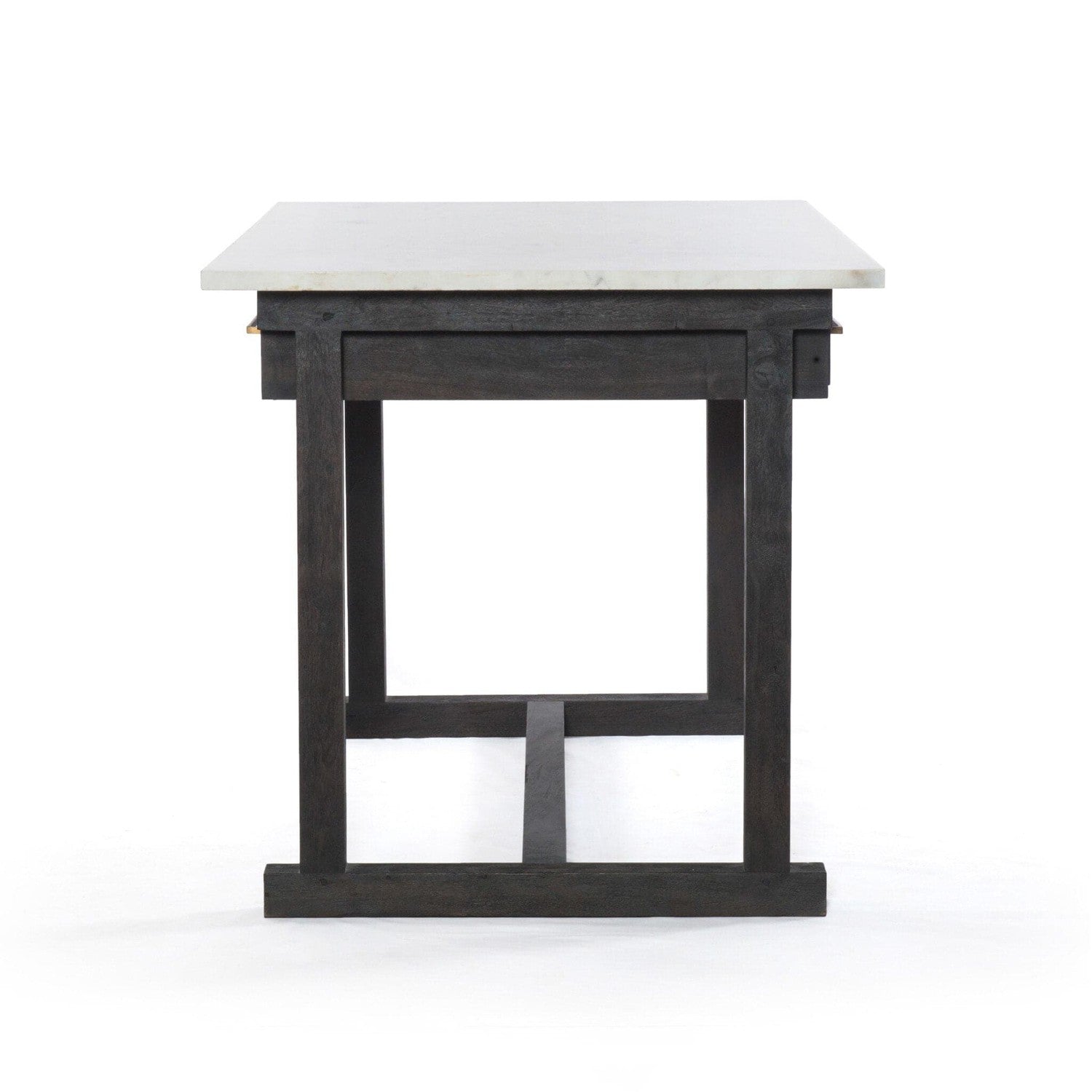 Cayson Bar Table - Polished White Marble