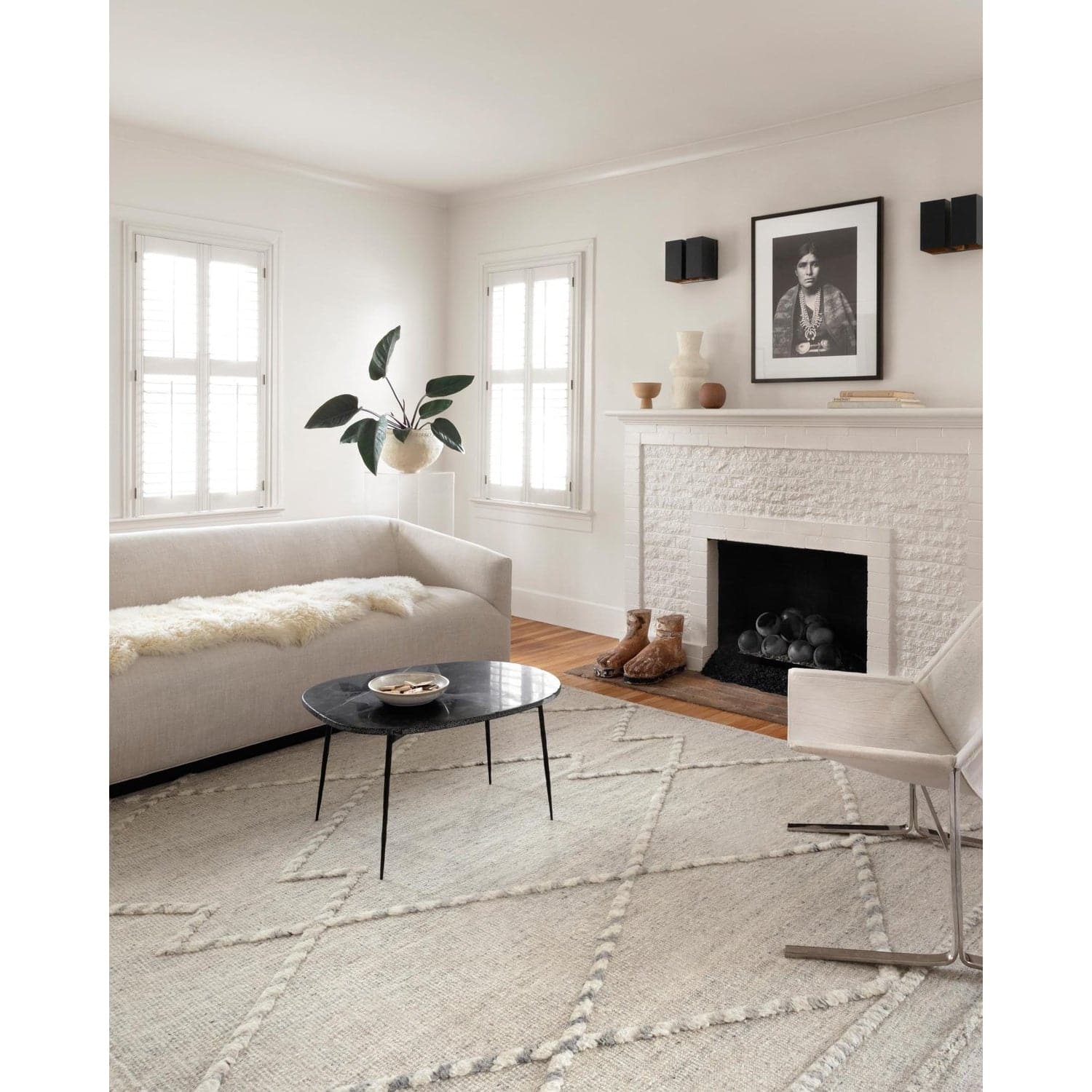 Iman IMA-03 Ivory / Lt. Grey Area Rug-Loloi-LOLOI-IMANIMA-03IVLC2030-Rugs2'-0" x 3'-0"-2-France and Son