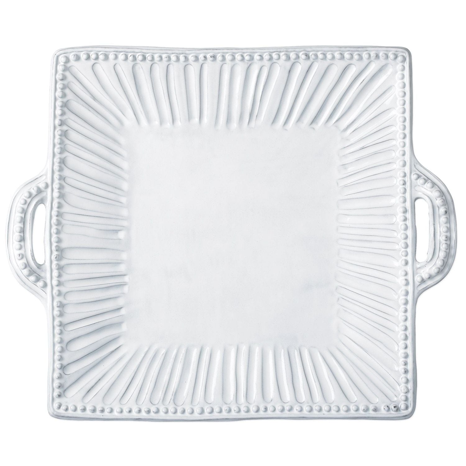Incanto Stripe Handled Square Platter