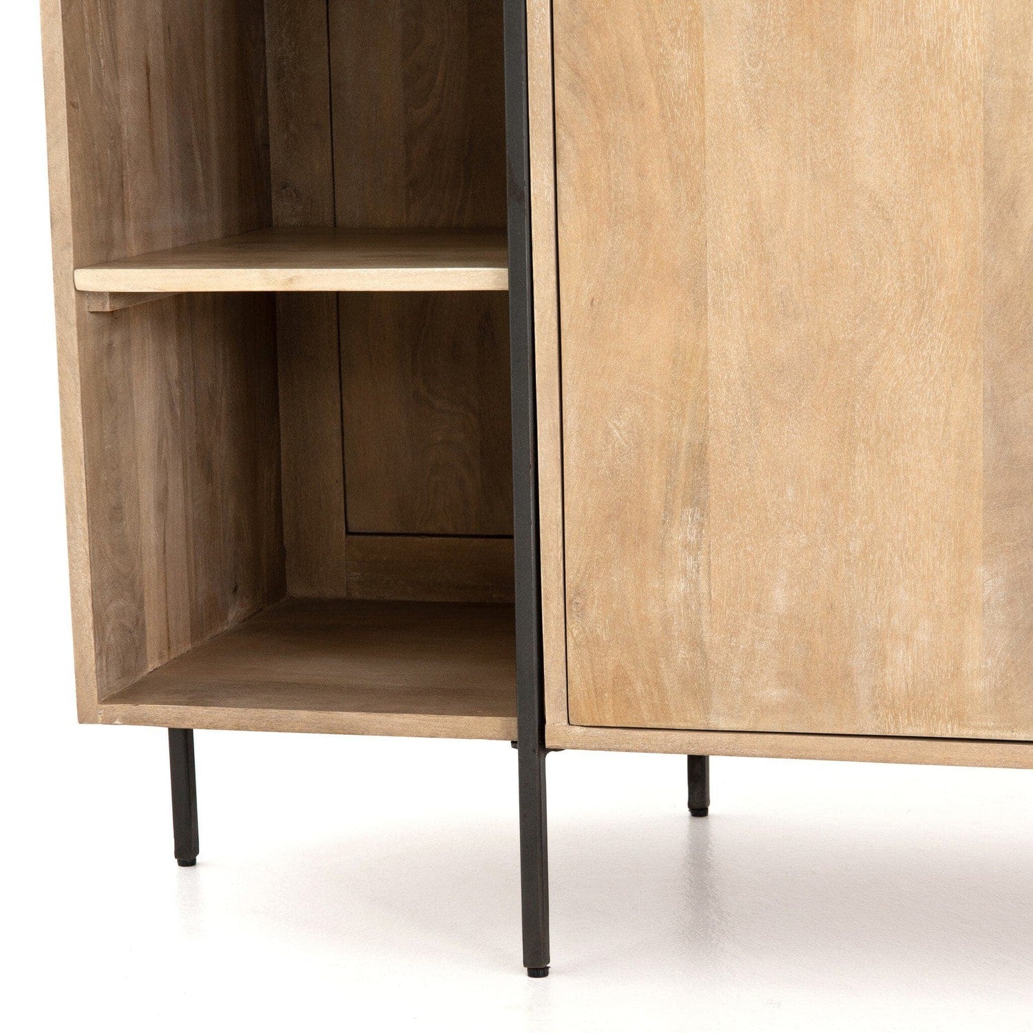 Elena Sideboard and Hutch - Satin Black