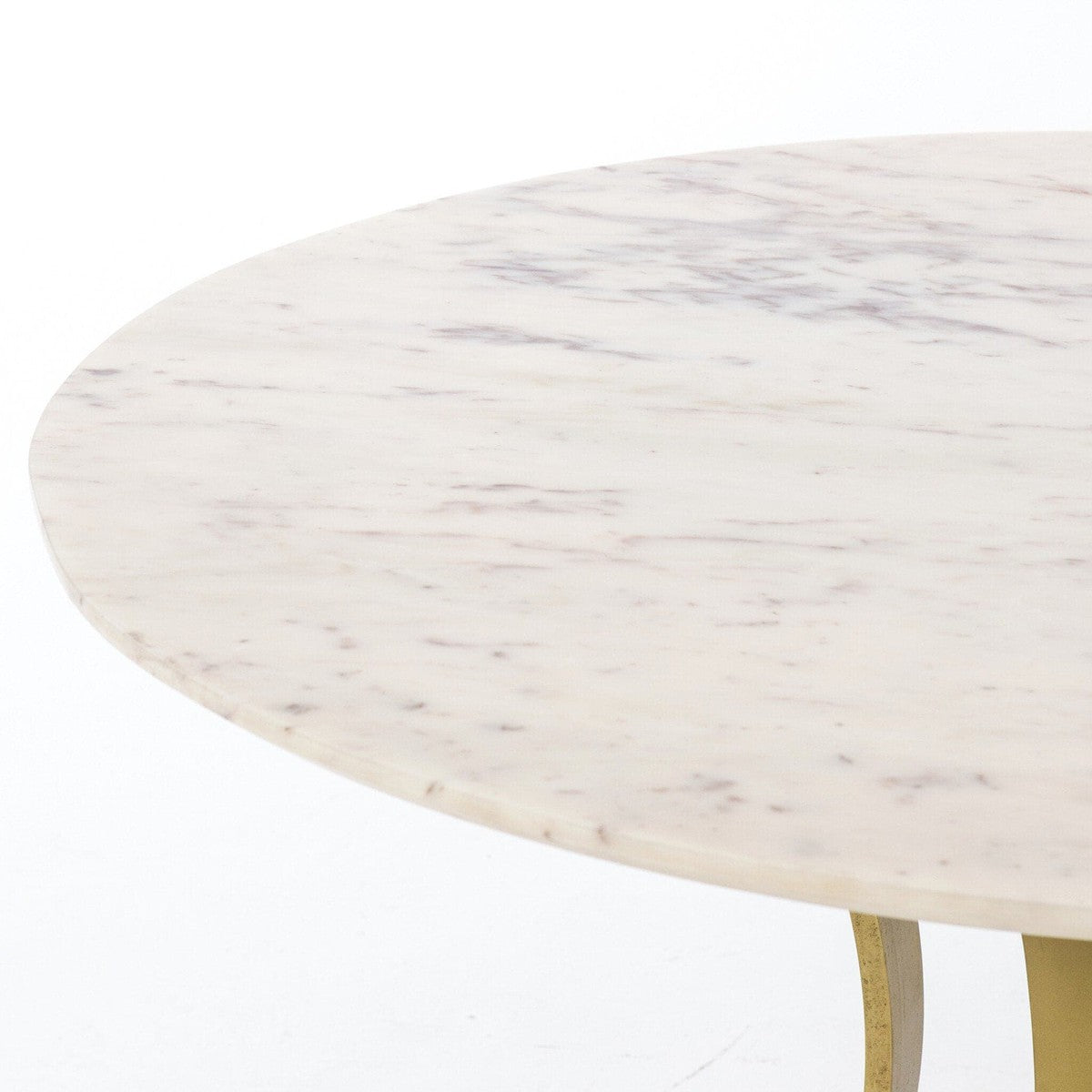 Gage Dining Table - Polished White Marble