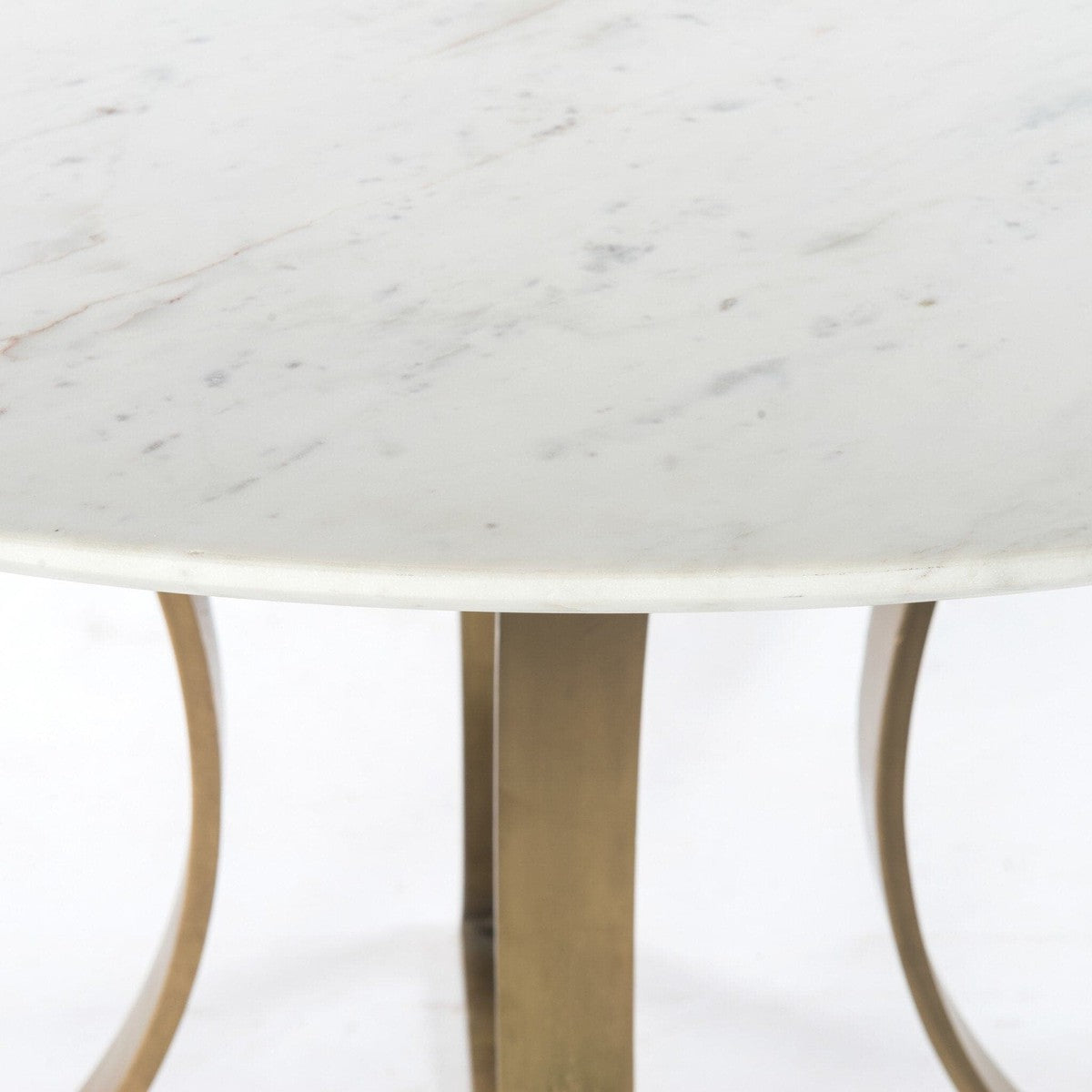 Gage Dining Table - Polished White Marble