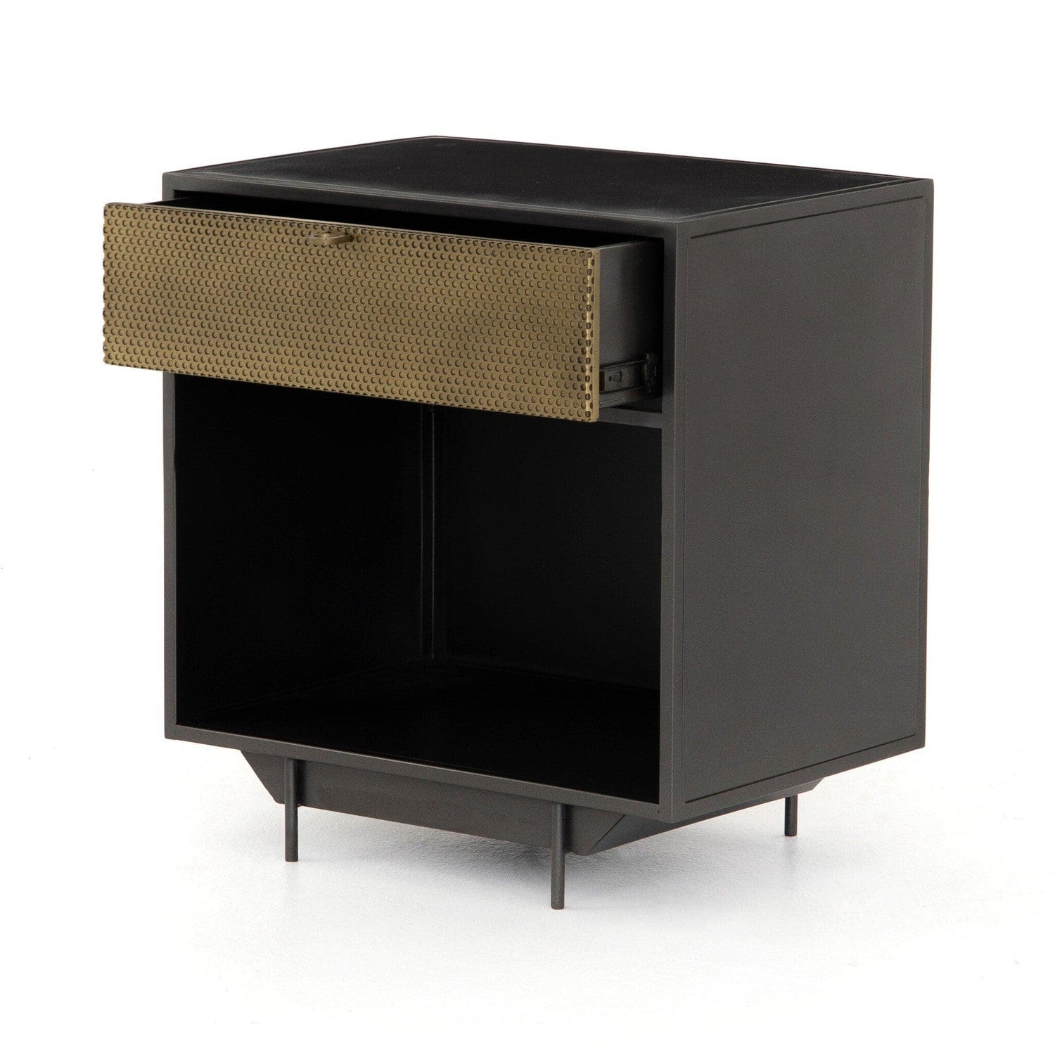 Hendrick Nightstand - Gunmetal