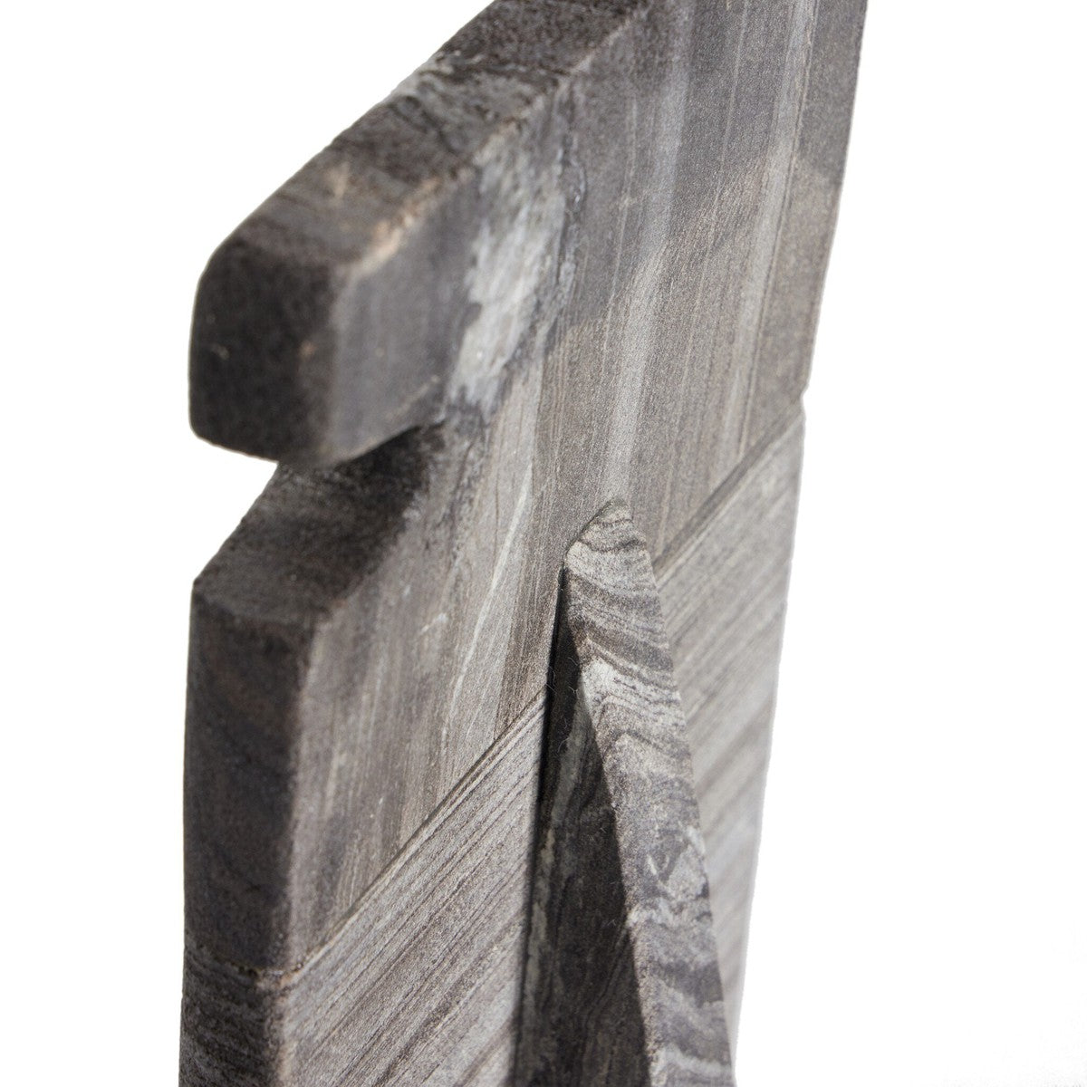 Tab Stone Sculptures - Rough Black Marble