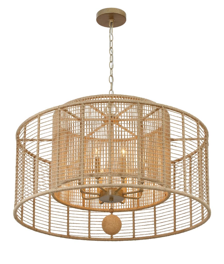 Jayna 8 Light Chandelier-Crystorama Lighting Company-CRYSTO-JAY-A5006-BS-Chandeliers-3-France and Son