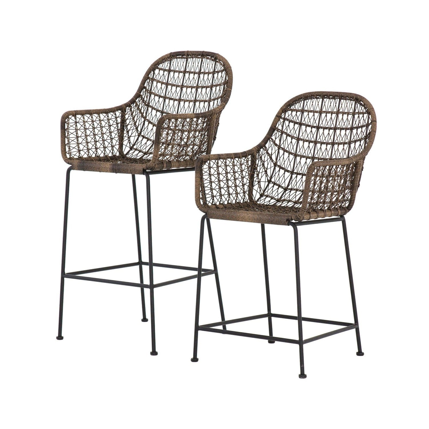 Bandera Outdoor Bar + Counter Stool - Distressed Grey