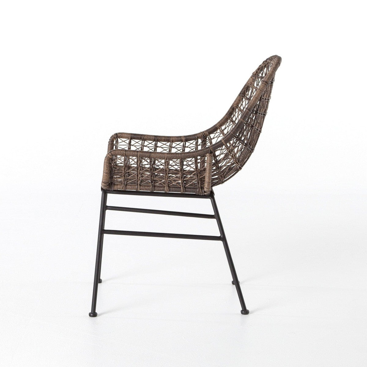 Bandera Outdoor Woven Dining Chair - Distressed Grey