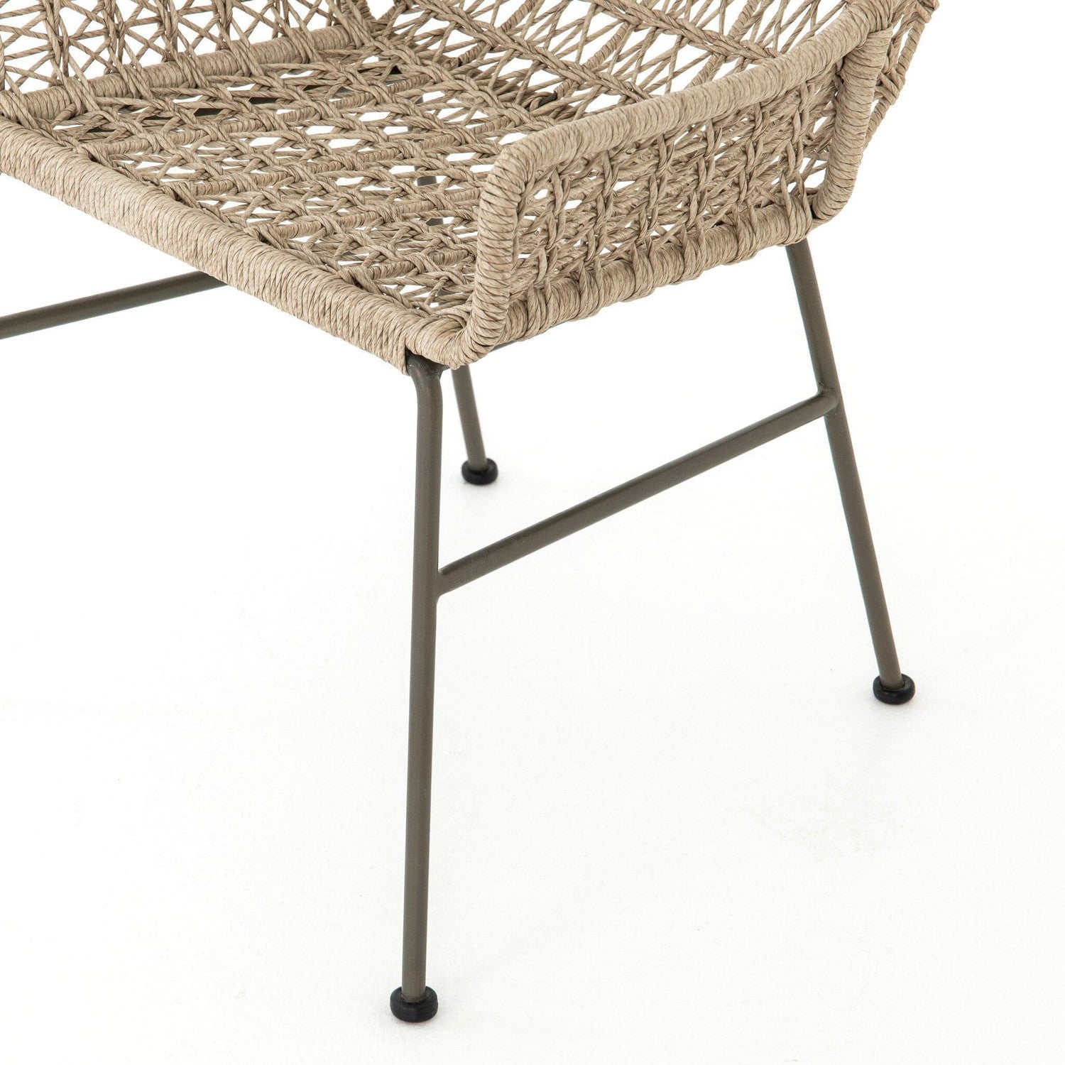 Bandera Outdoor Woven Dining Chair - Vintage White