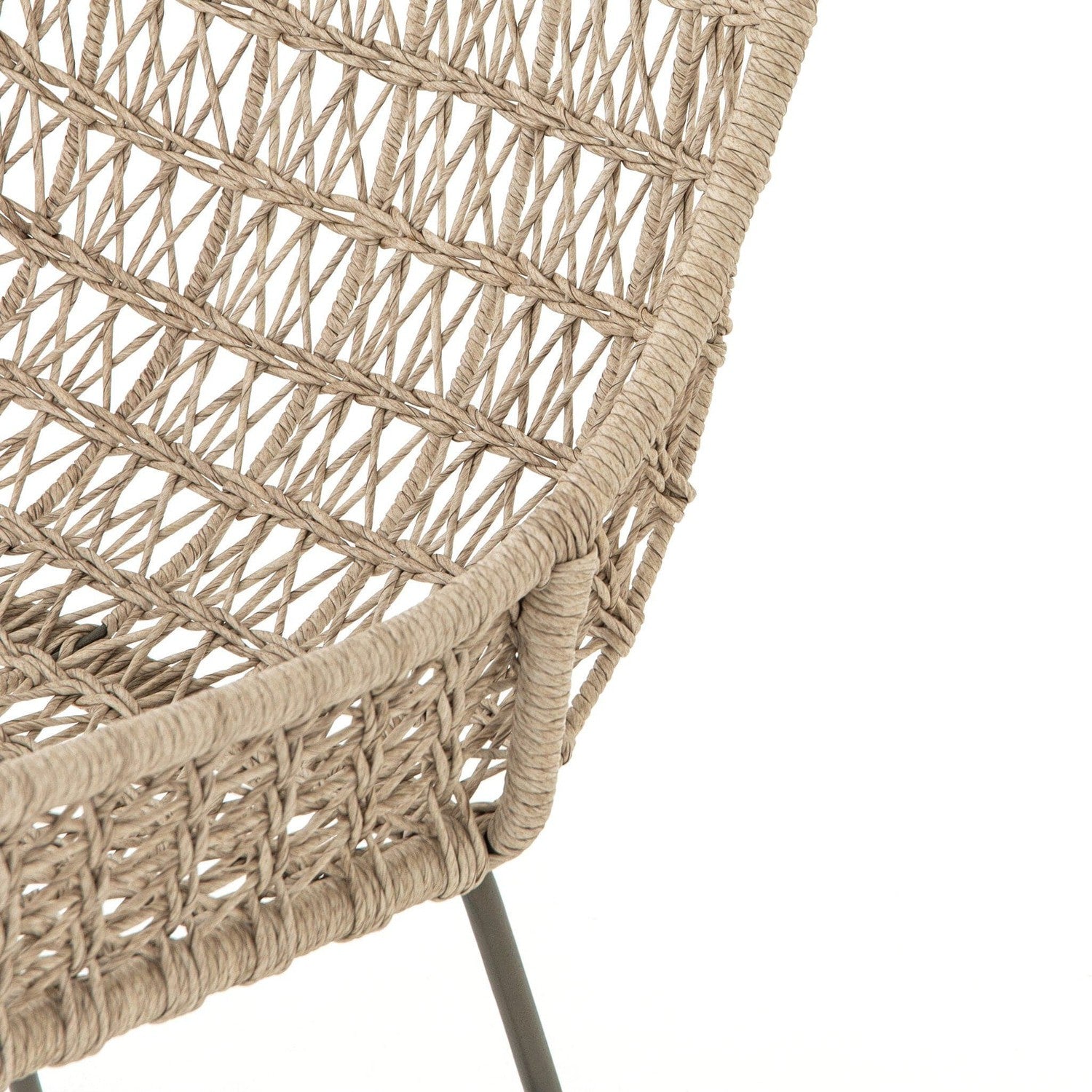 Bandera Outdoor Woven Dining Chair - Vintage White