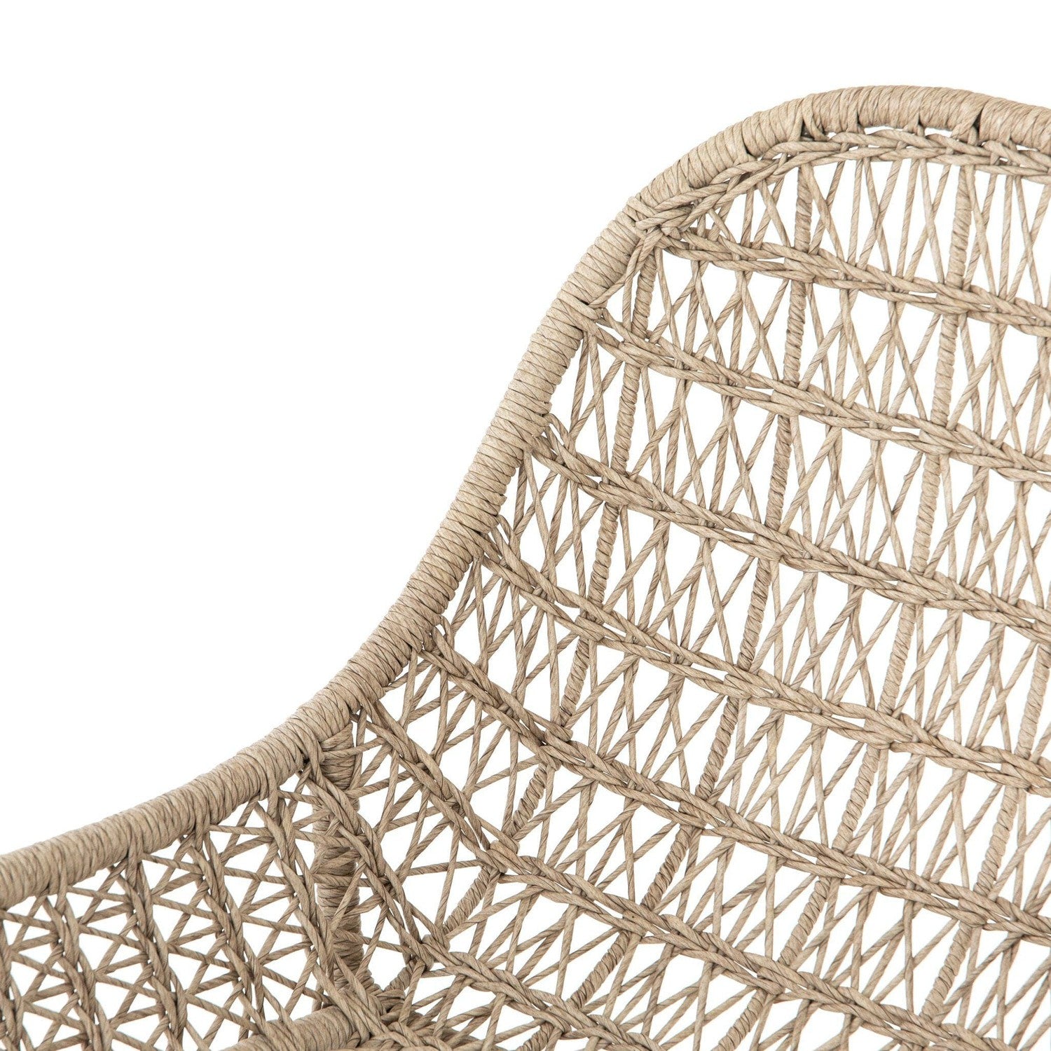 Bandera Outdoor Woven Dining Chair - Vintage White