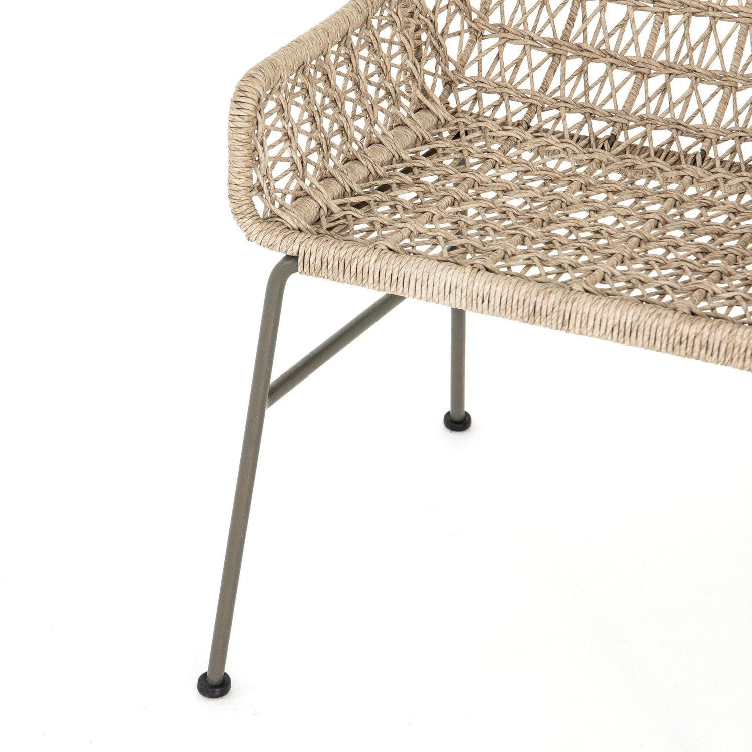 Bandera Outdoor Woven Dining Chair - Vintage White
