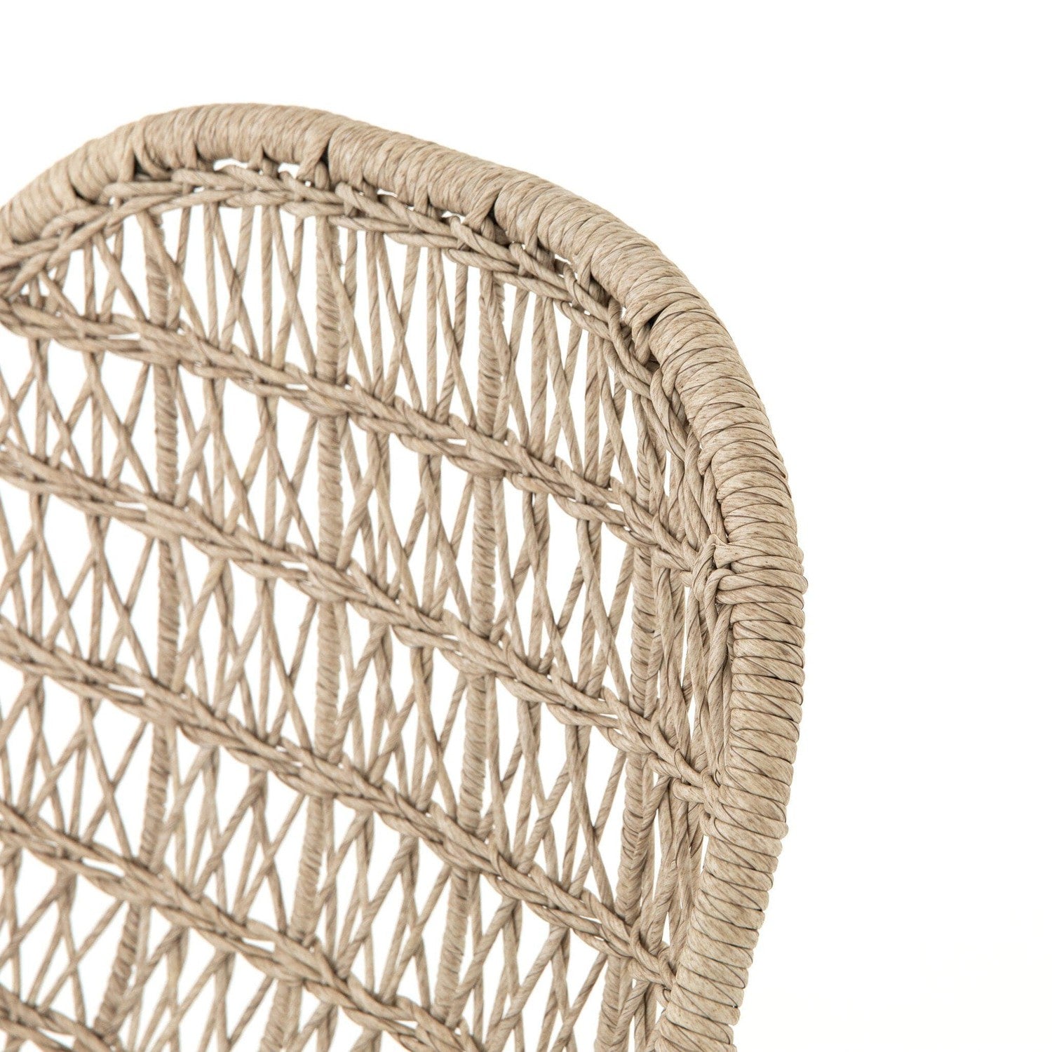 Bandera Outdoor Woven Dining Chair - Vintage White