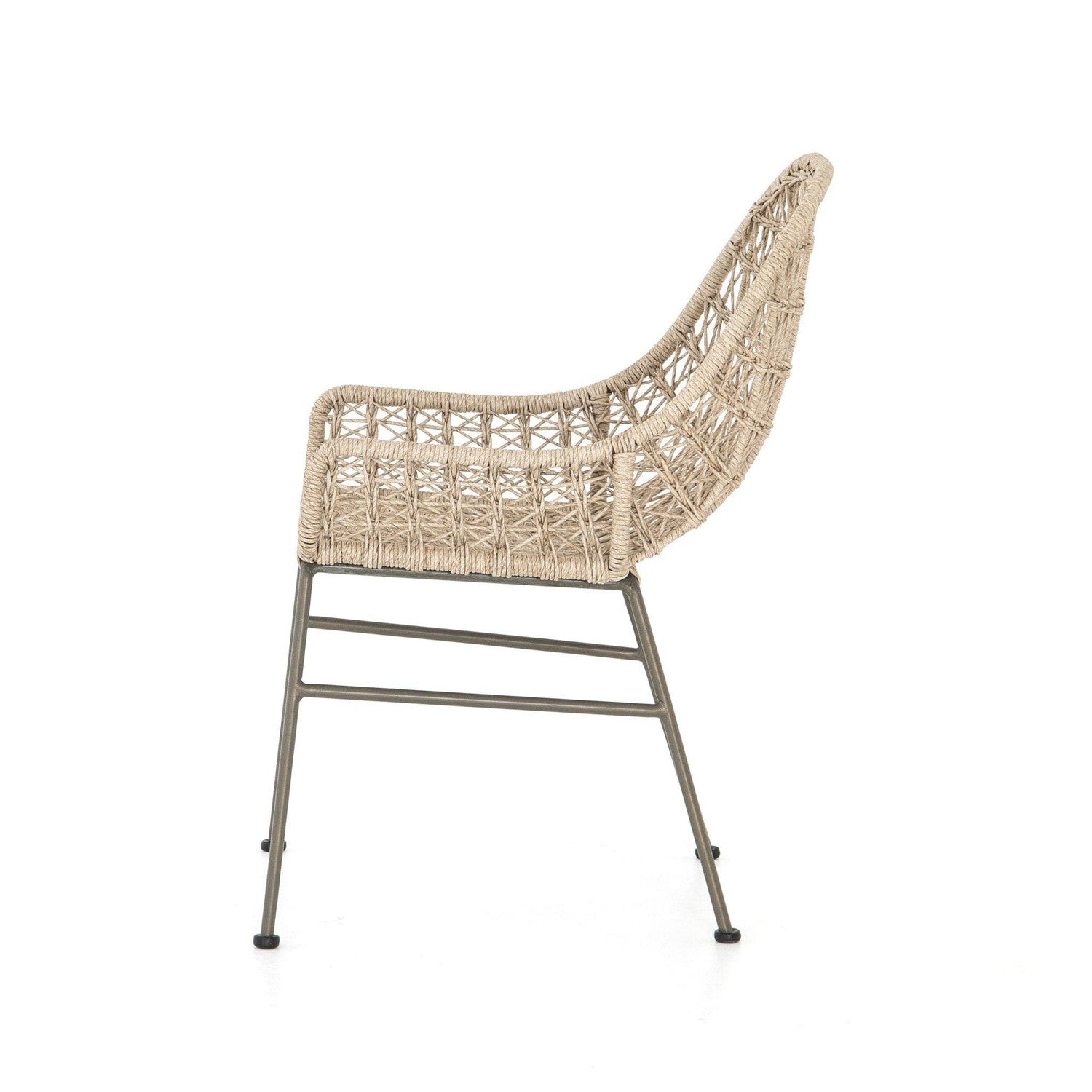 Bandera Outdoor Woven Dining Chair - Vintage White