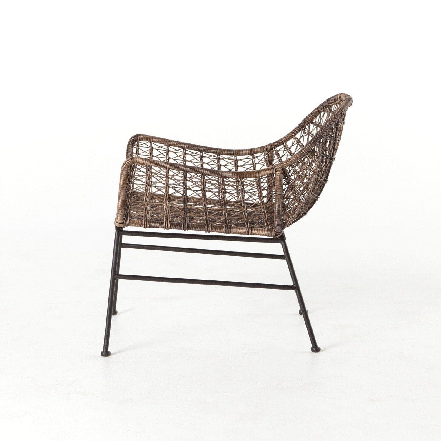 Bandera Outdoor Woven Club Chair - Distressed Grey