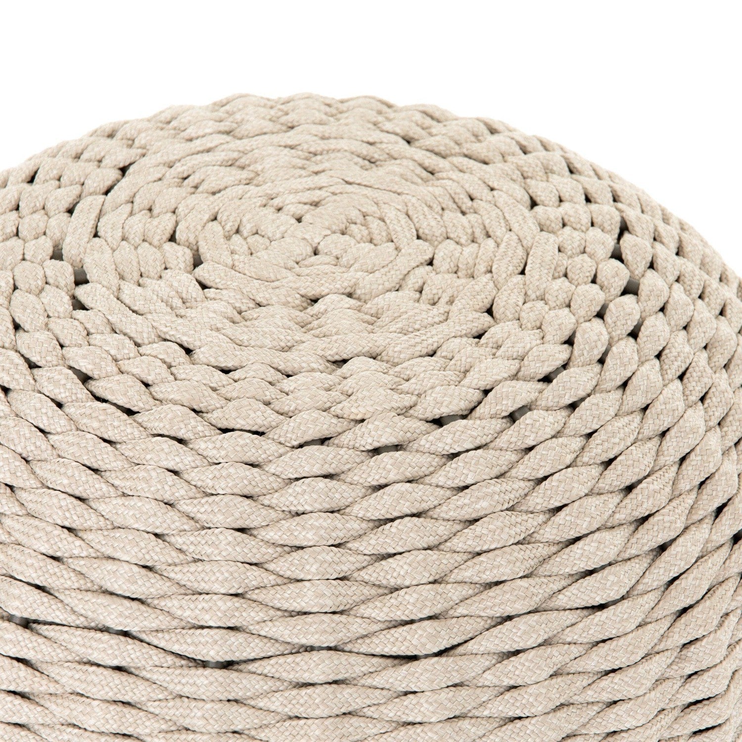 Phoenix Outdoor Accent Stool - Natural Rope