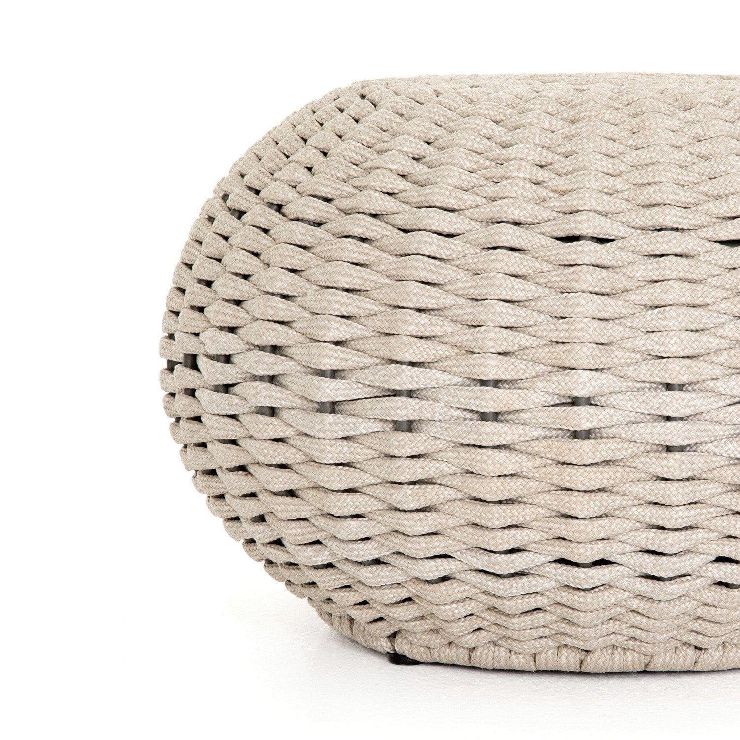 Phoenix Outdoor Accent Stool - Natural Rope