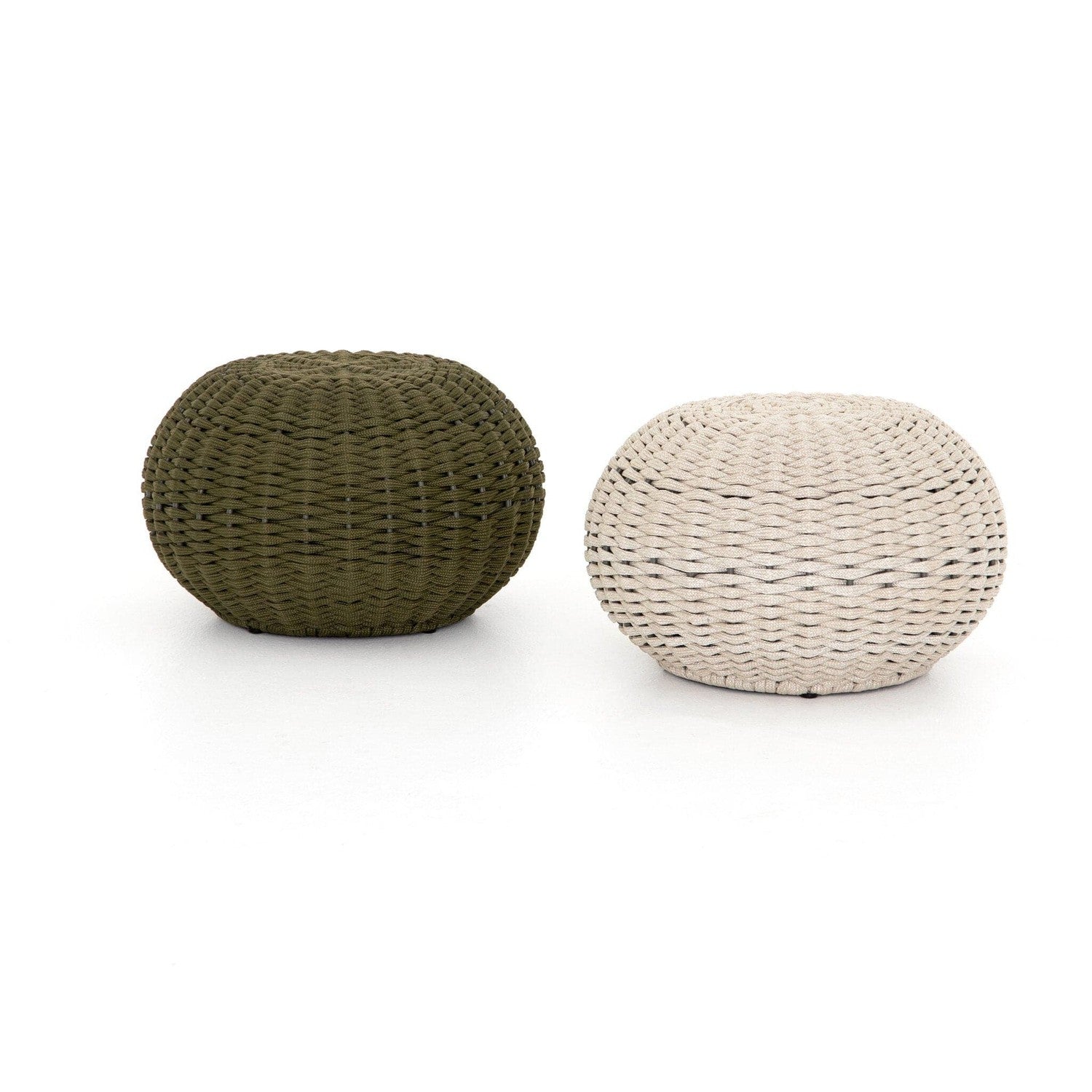 Phoenix Outdoor Accent Stool - Natural Rope