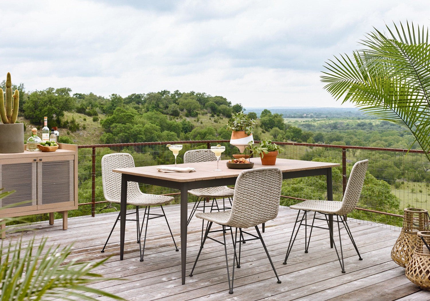 Dema Outdoor Dining Chair - Natural Rope