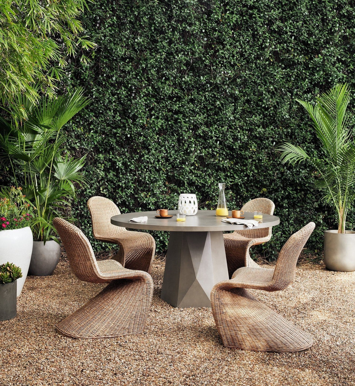 Portia Outdoor Dining Chair - Vintage White