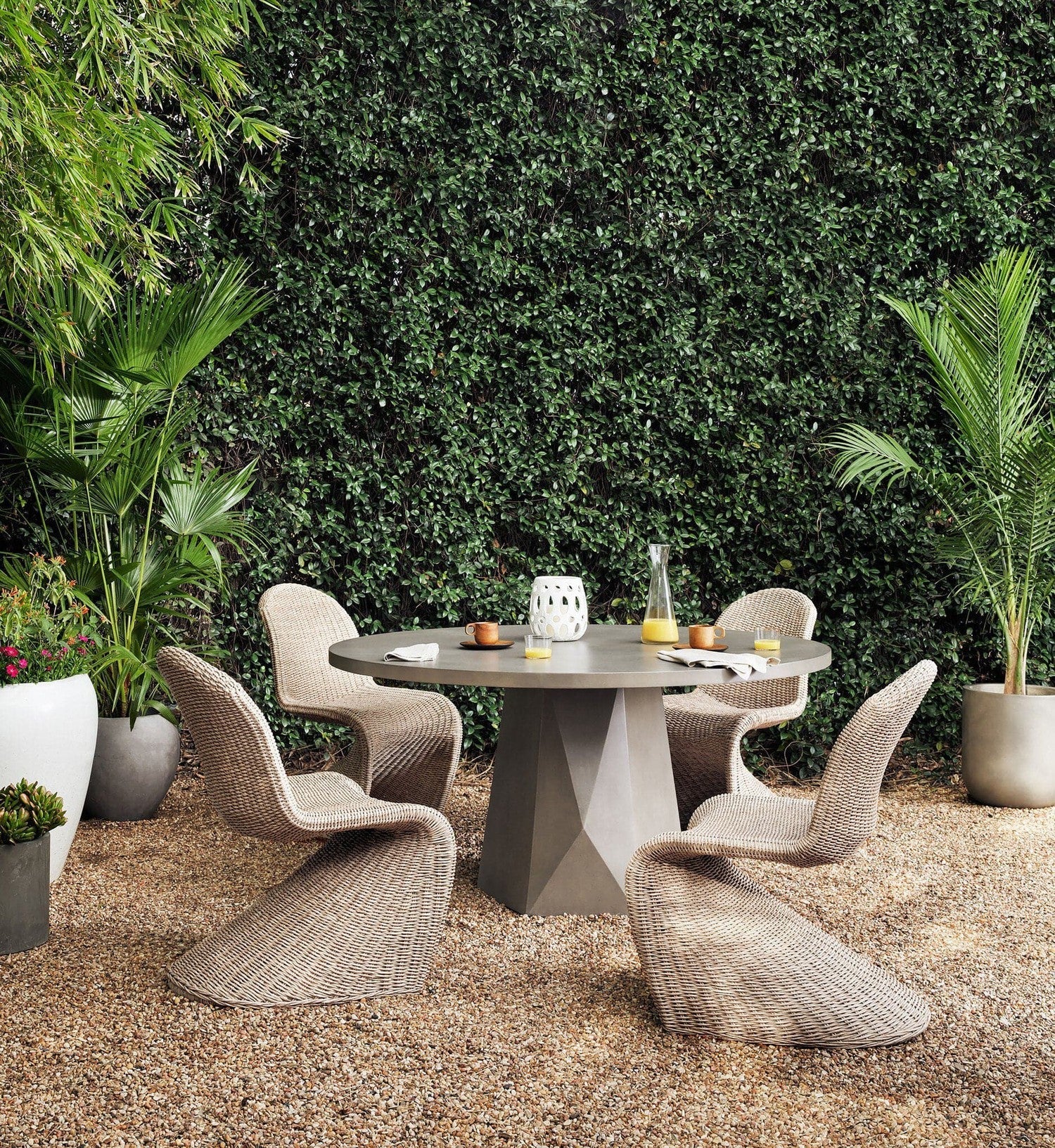 Portia Outdoor Dining Chair - Vintage White