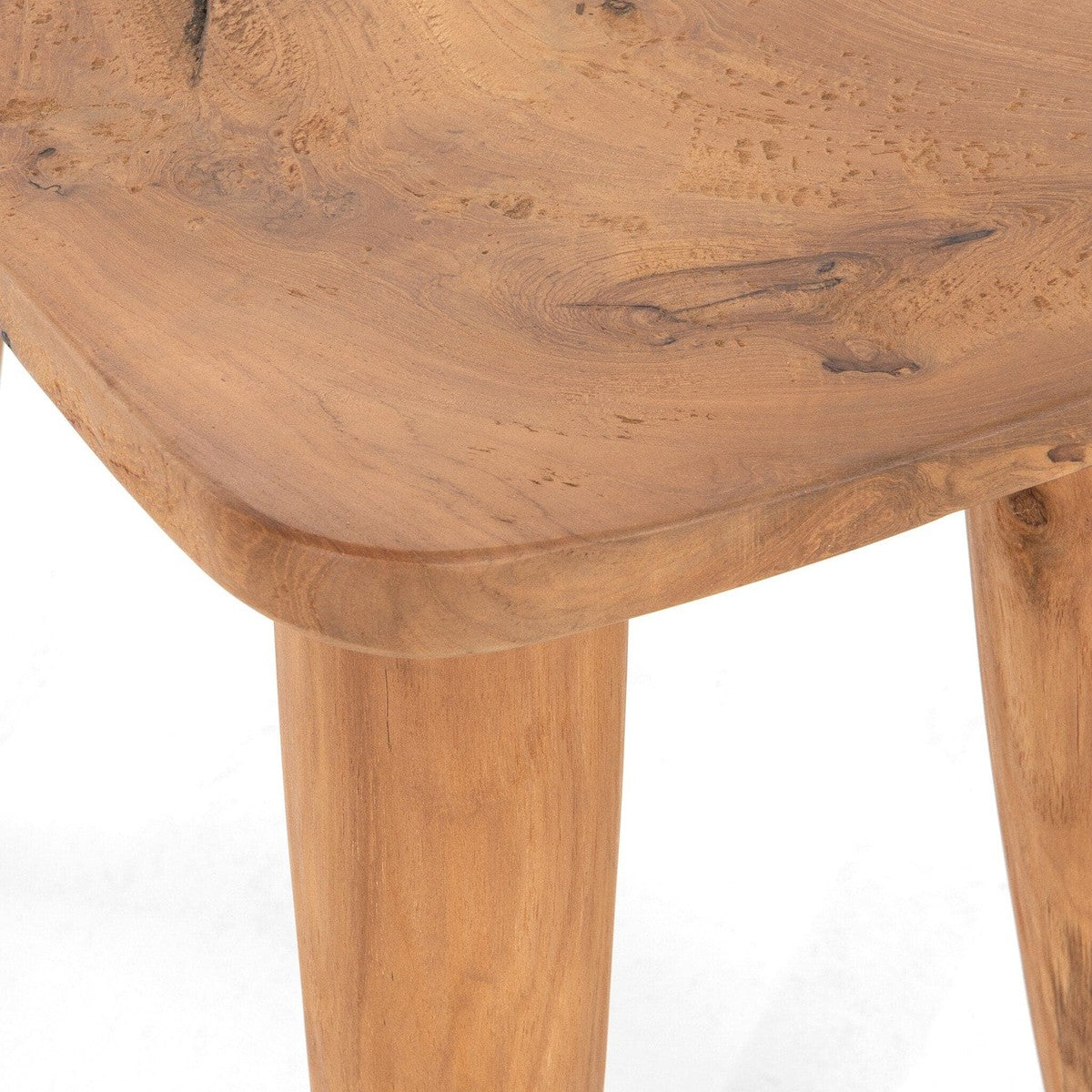 Zuri Outdoor Stool - Aged Natural Teak