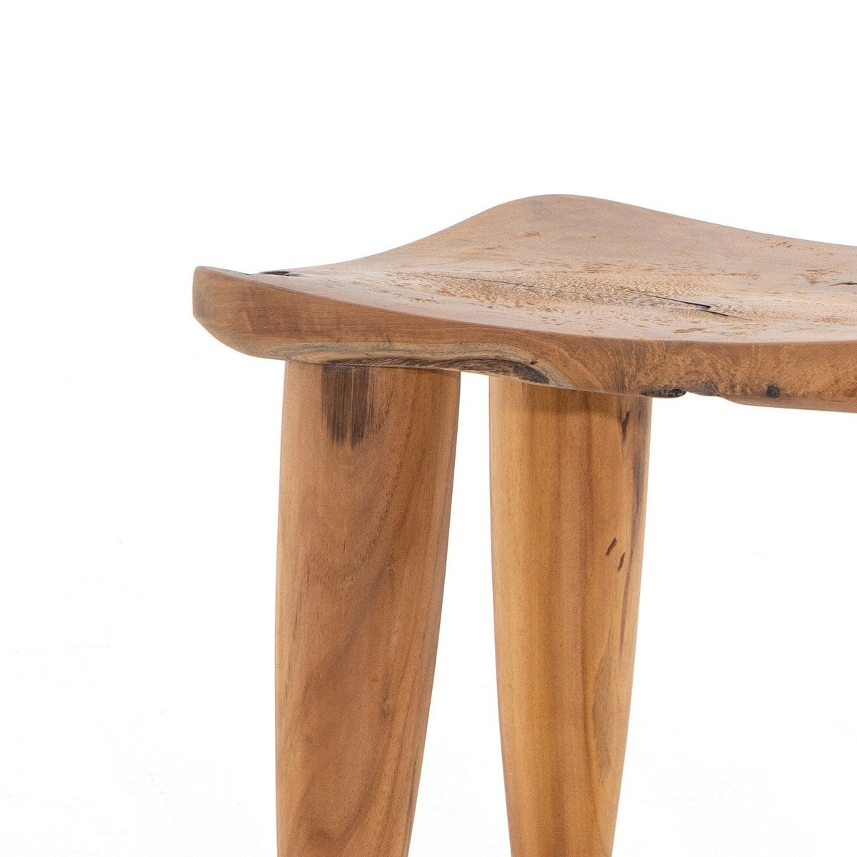 Zuri Outdoor Stool - Aged Natural Teak