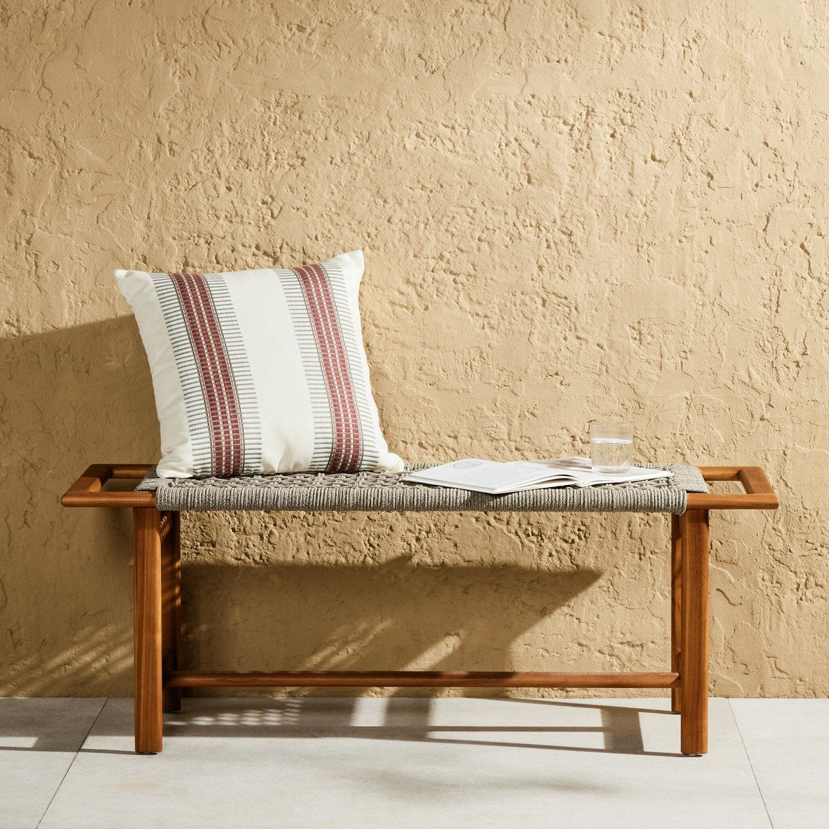 Phoebe Outdoor Bench - Earth Taupe