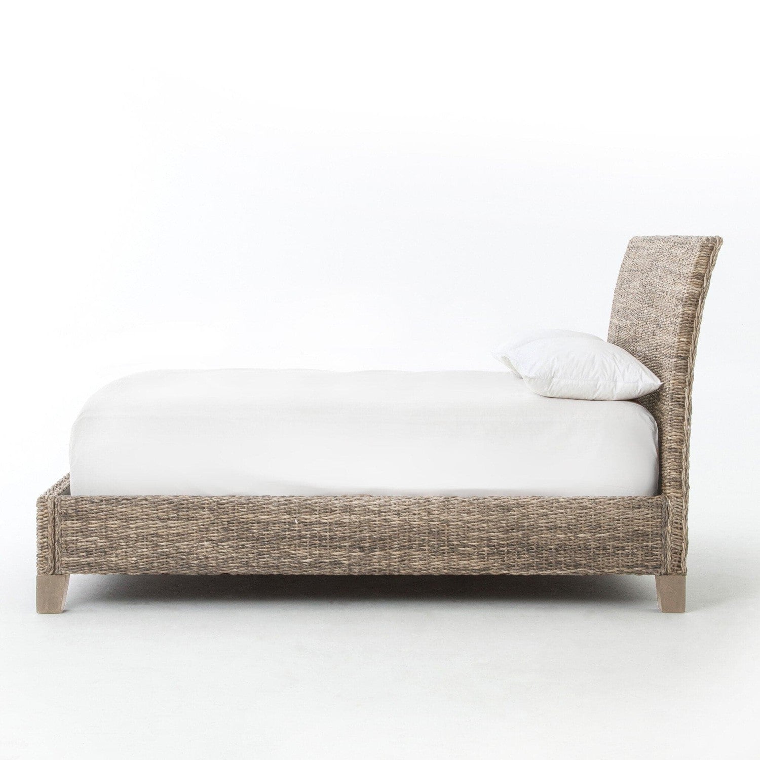 Banana Leaf Bed - Grey Wash Mango - Queen