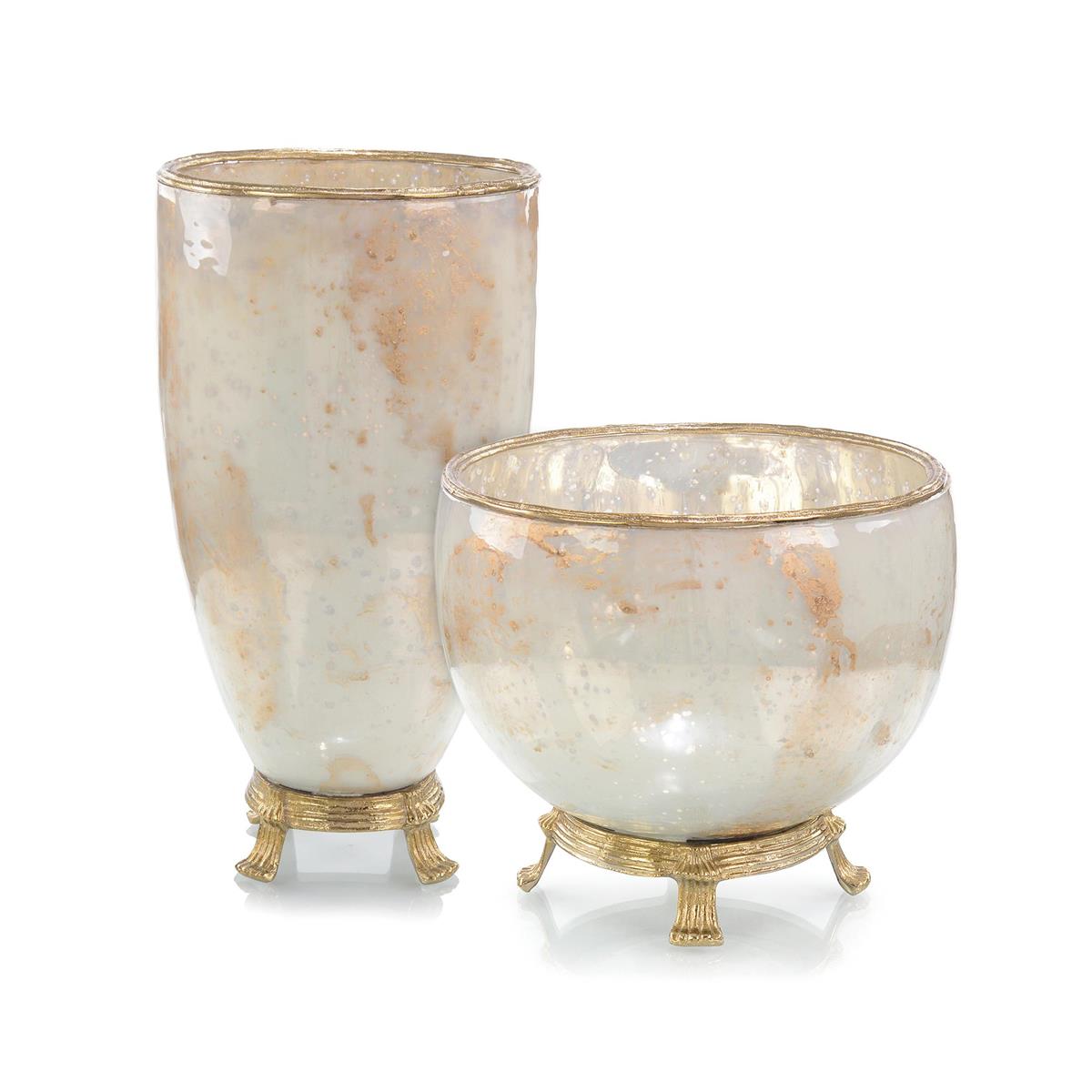 Simply Classic Pearlized Vase & Bowl-John Richard-JR-JRA-11562-DecorVase-3-France and Son