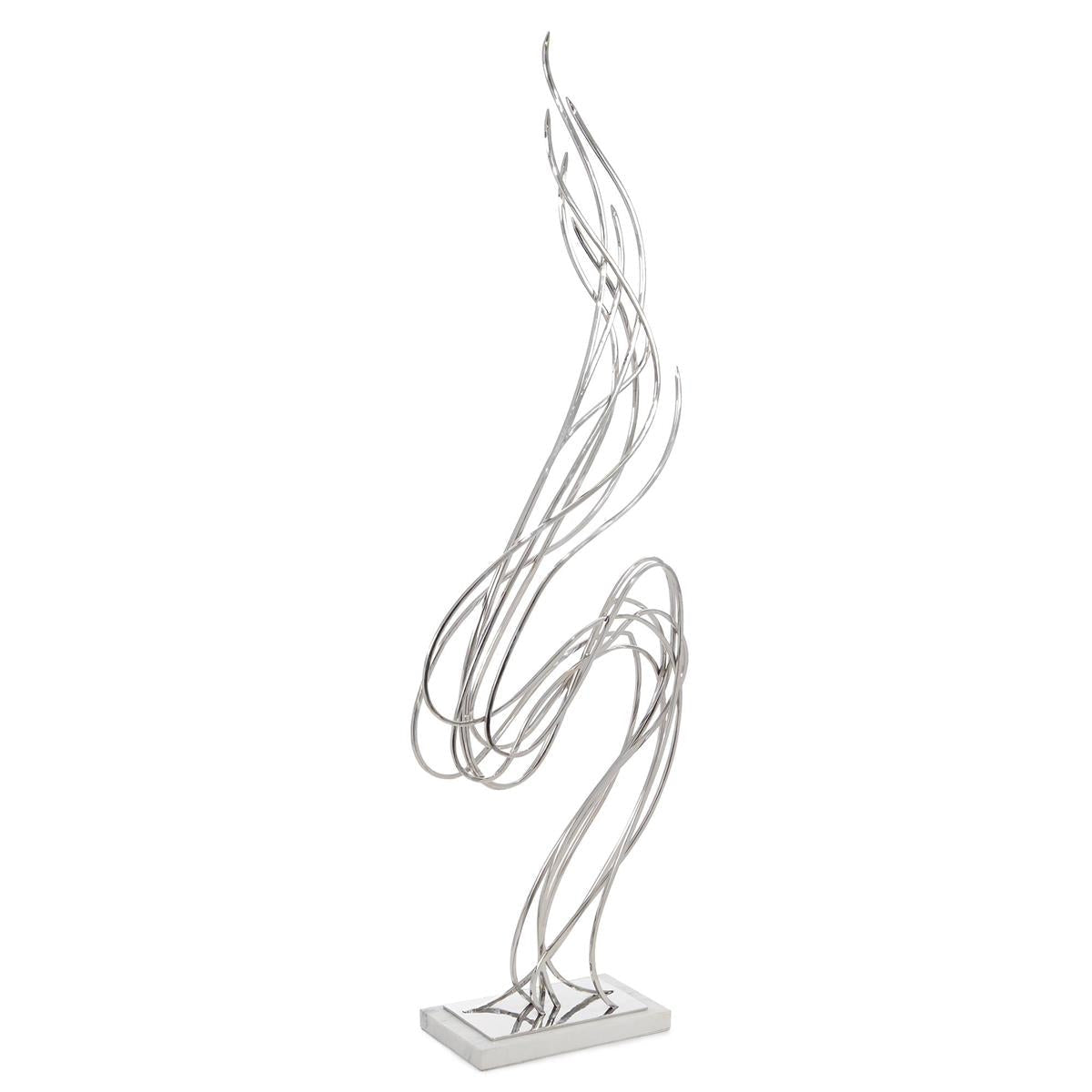 Windswept Nickel Sculpture-John Richard-JR-JRA-13023-Decorative ObjectsSilver-1-France and Son