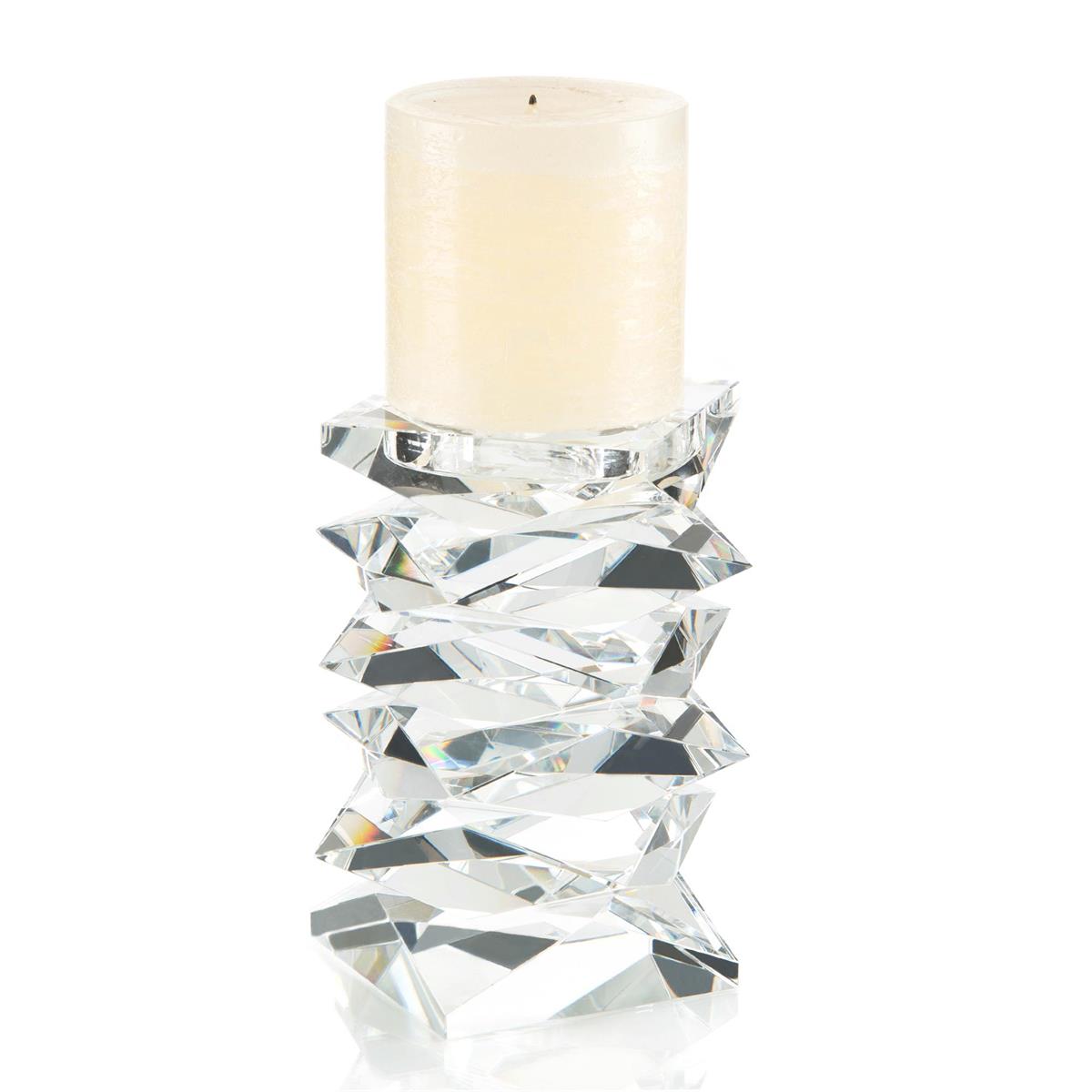 Stacked Crystal Candleholder