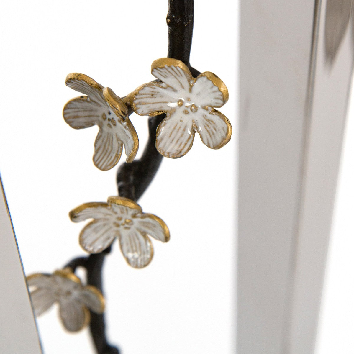 Floral Floor Lamp - Silver - Steel