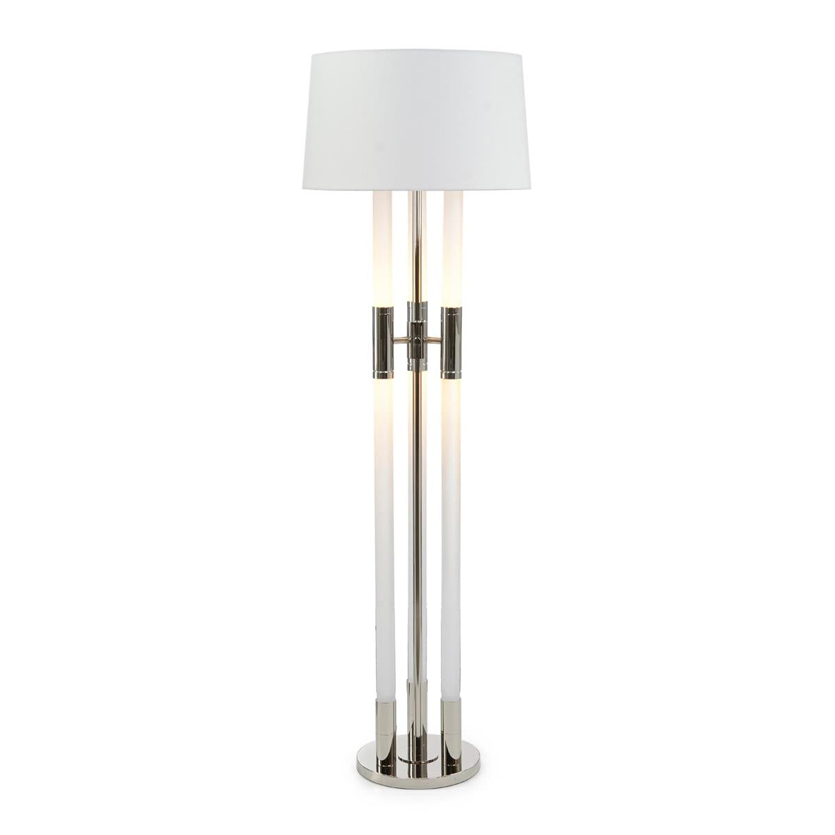 Troika Floor Lamp, Nickel