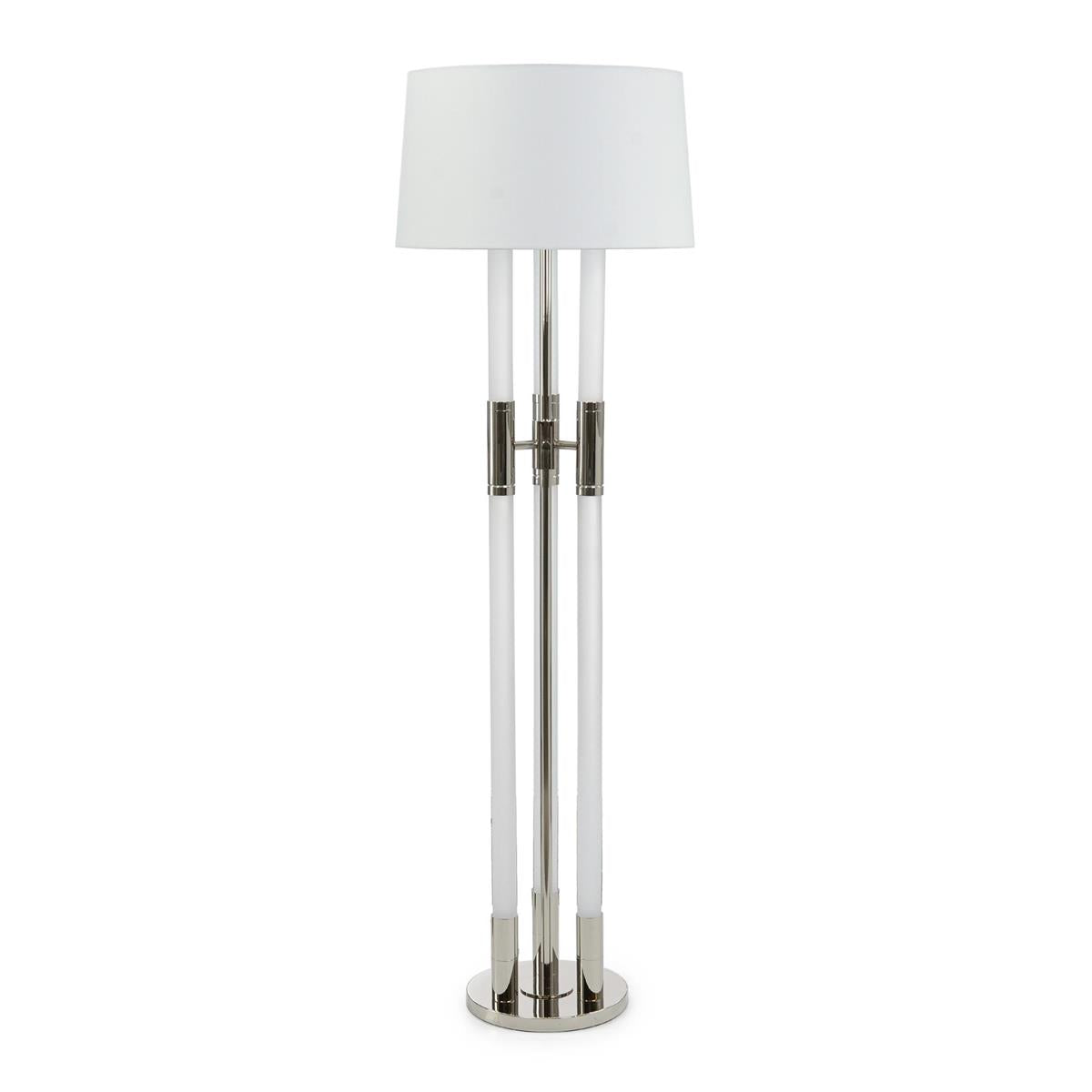 Troika Floor Lamp, Nickel