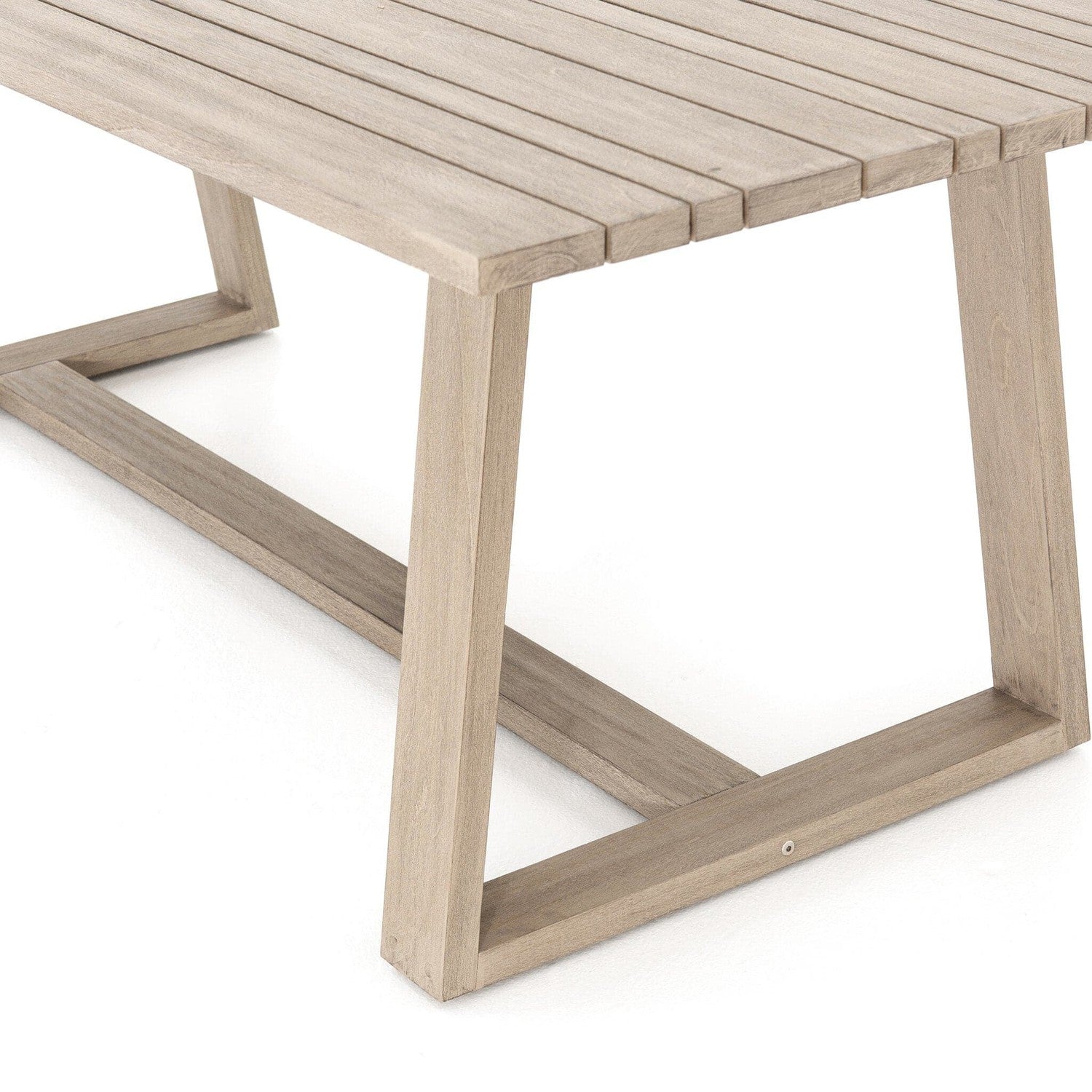 Atherton Outdoor Dining Table - Washed Brown-FSC