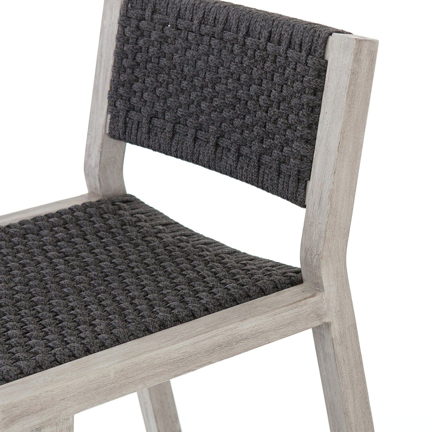 Delano Outdoor Bar + Counter Stool - Thick Dark Grey Rope