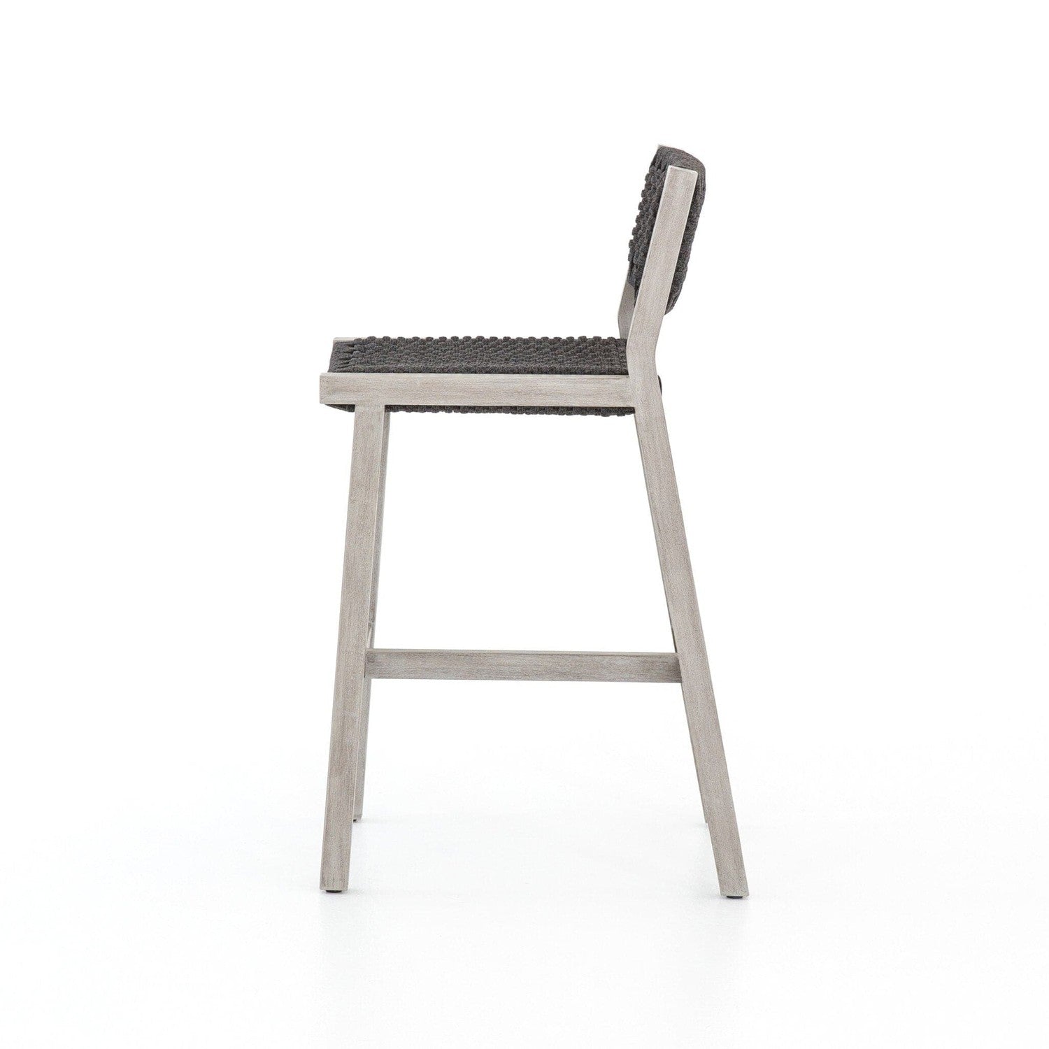 Delano Outdoor Bar + Counter Stool - Thick Dark Grey Rope