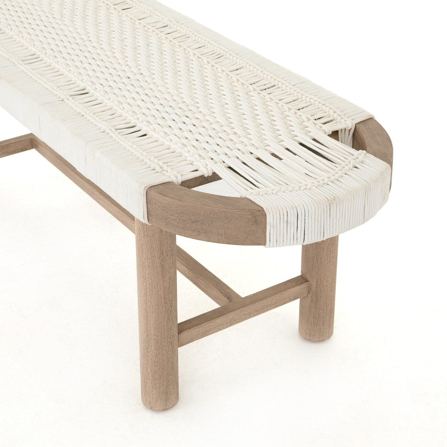 Sumner Outdoor Bench - White Rope