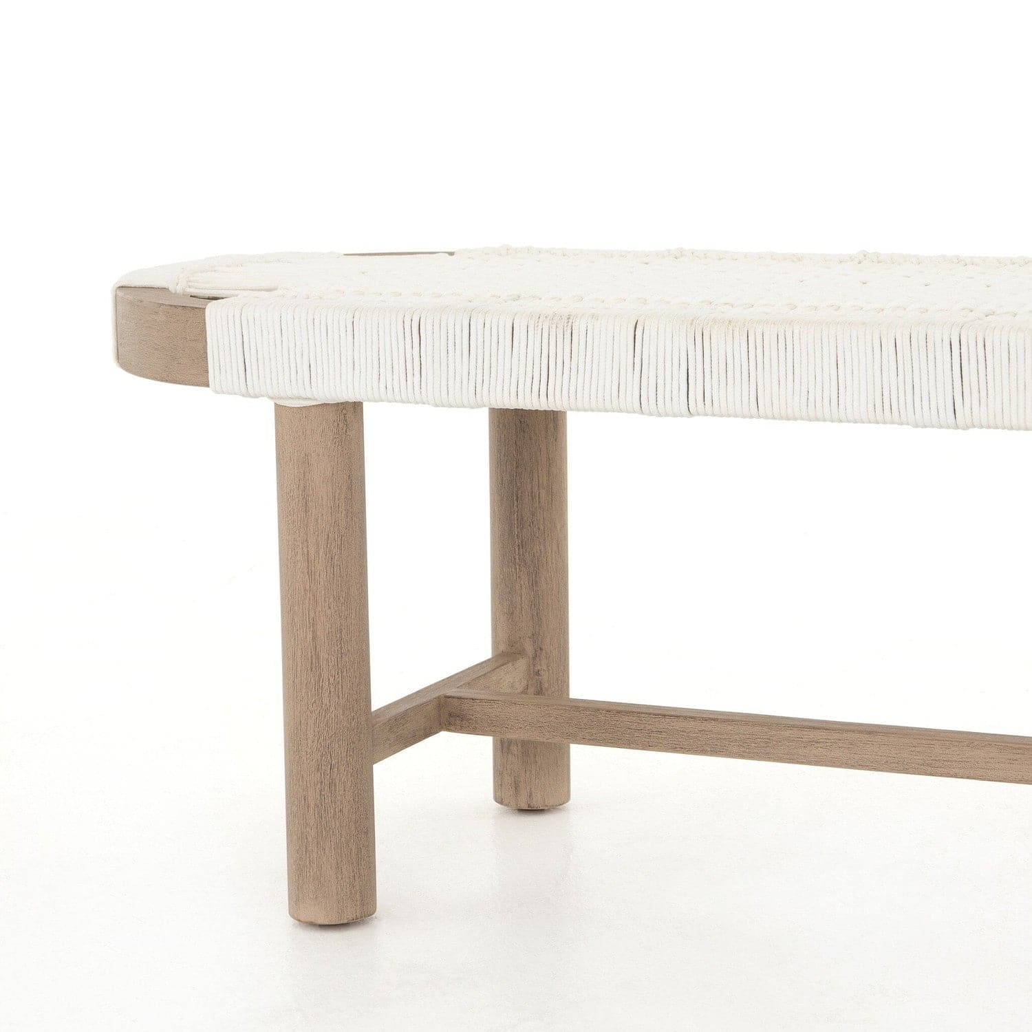 Sumner Outdoor Bench - White Rope