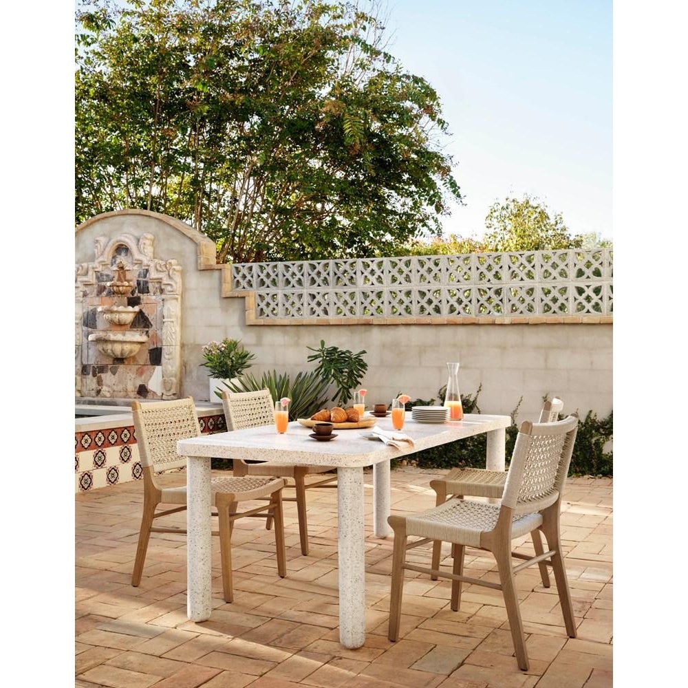 Delmar Outdoor Dining Chair - Weathered Grey Fsc - Open Box-Four Hands-STOCKR-JSOL-031B-Outdoor Dining Chairs-2-France and Son