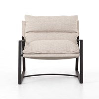 Avon Outdoor Sling Chair-Four Hands-FH-102479-003-Outdoor Lounge ChairsStone Grey-5-France and Son