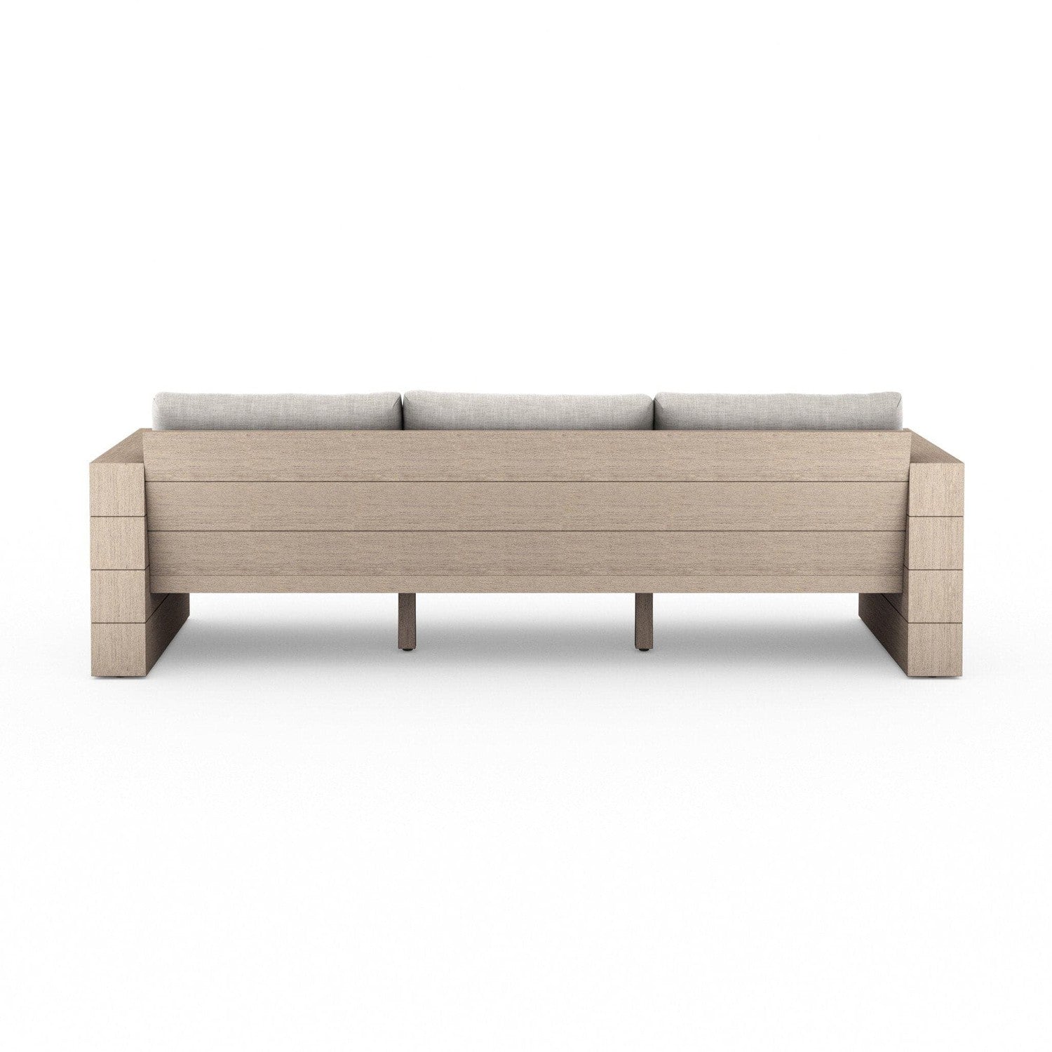 Leroy Outdoor Sofa, Washed Brown - Venao Grey
