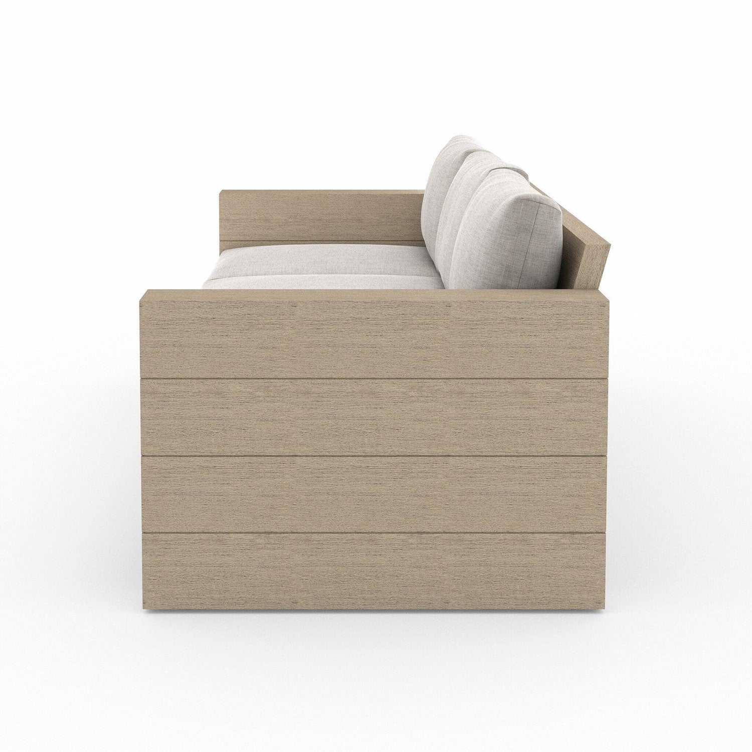 Leroy Outdoor Sofa, Washed Brown - Venao Grey