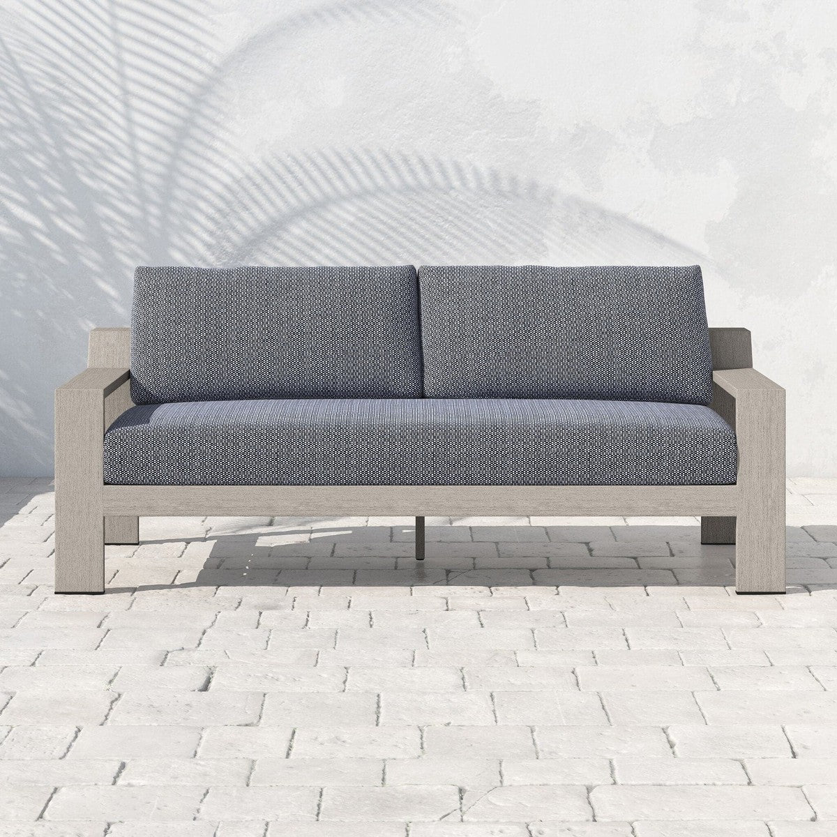 Monterey Outdoor Sofa, Weathered Grey - Venao Charcoal