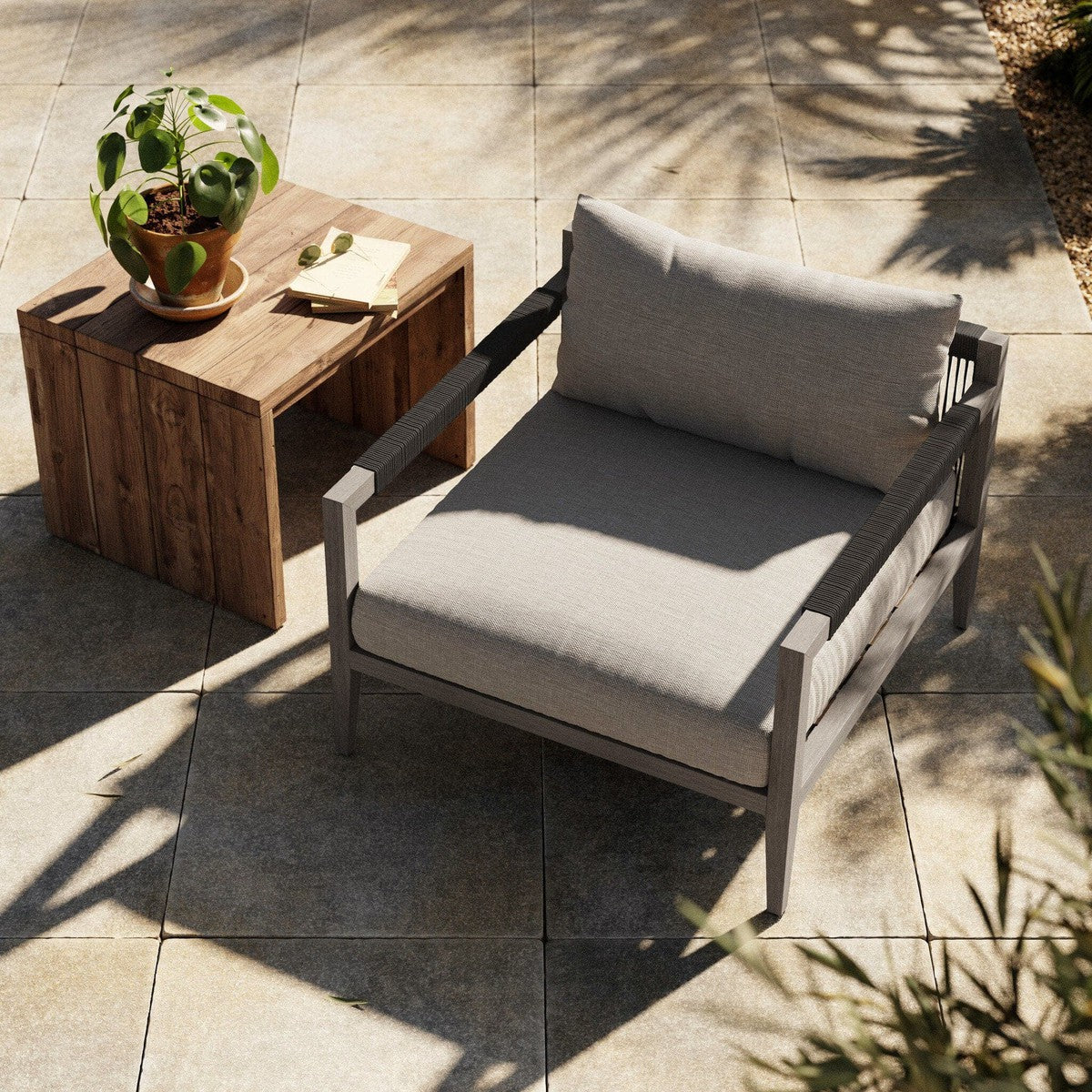 Sherwood Outdoor Chair, Weathered Grey - Venao Grey