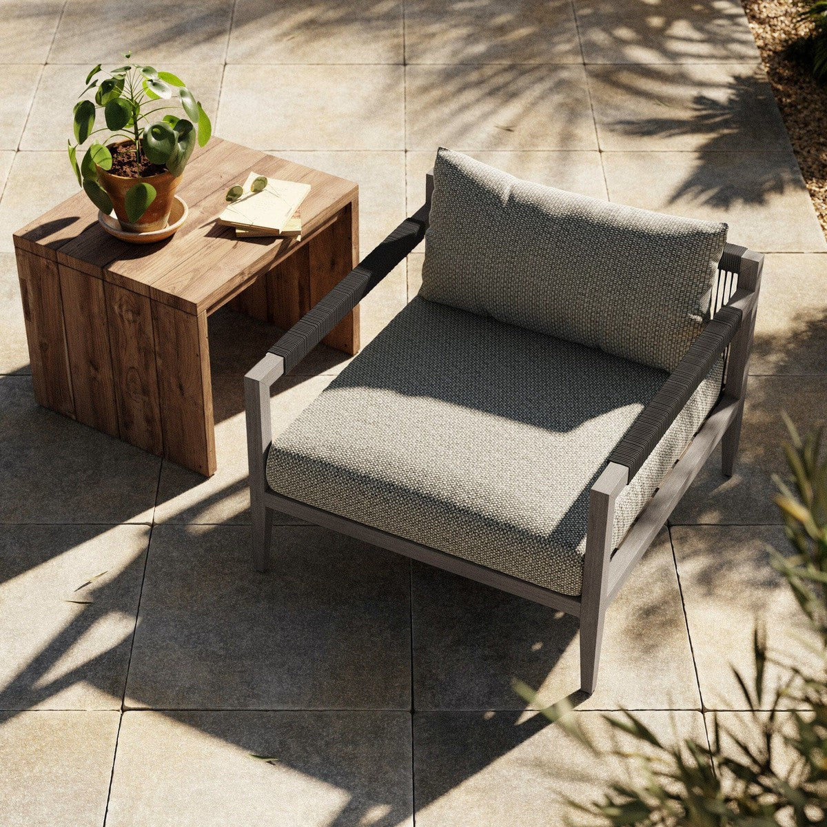 Sherwood Outdoor Chair, Weathered Grey - Faye Ash