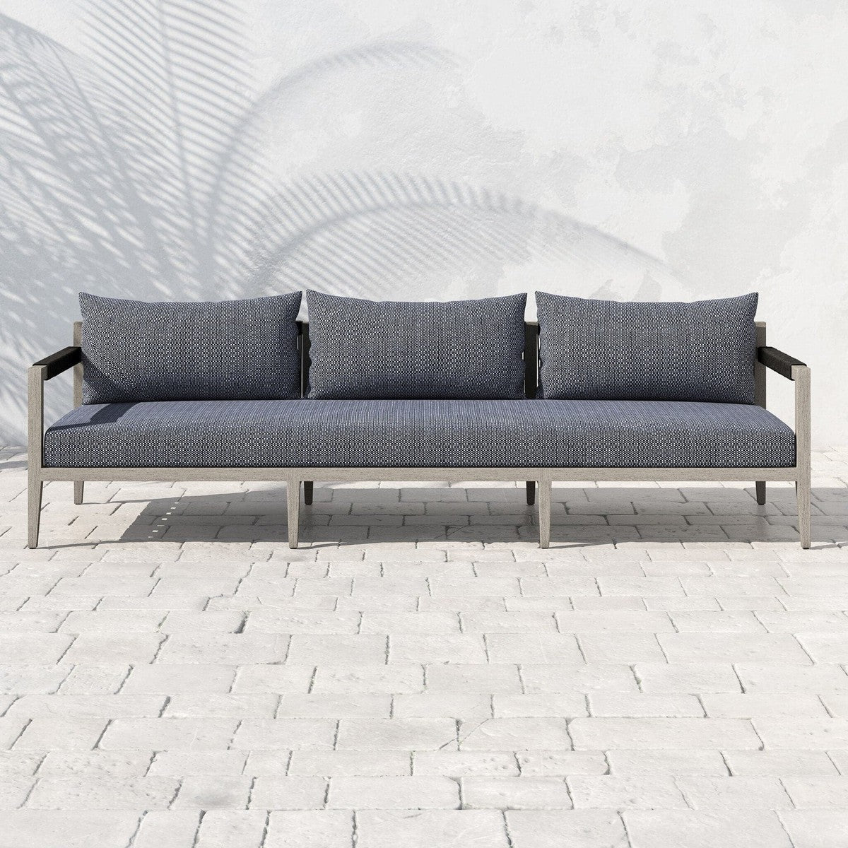 Sherwood Outdoor Sofa, Weathered Grey - Faye Sand