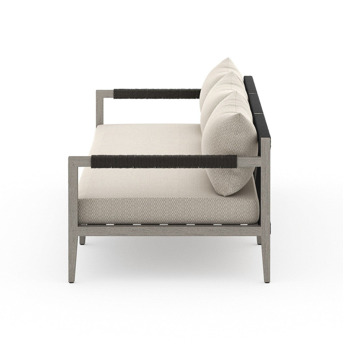 Sherwood Outdoor Sofa, Weathered Grey - Faye Sand